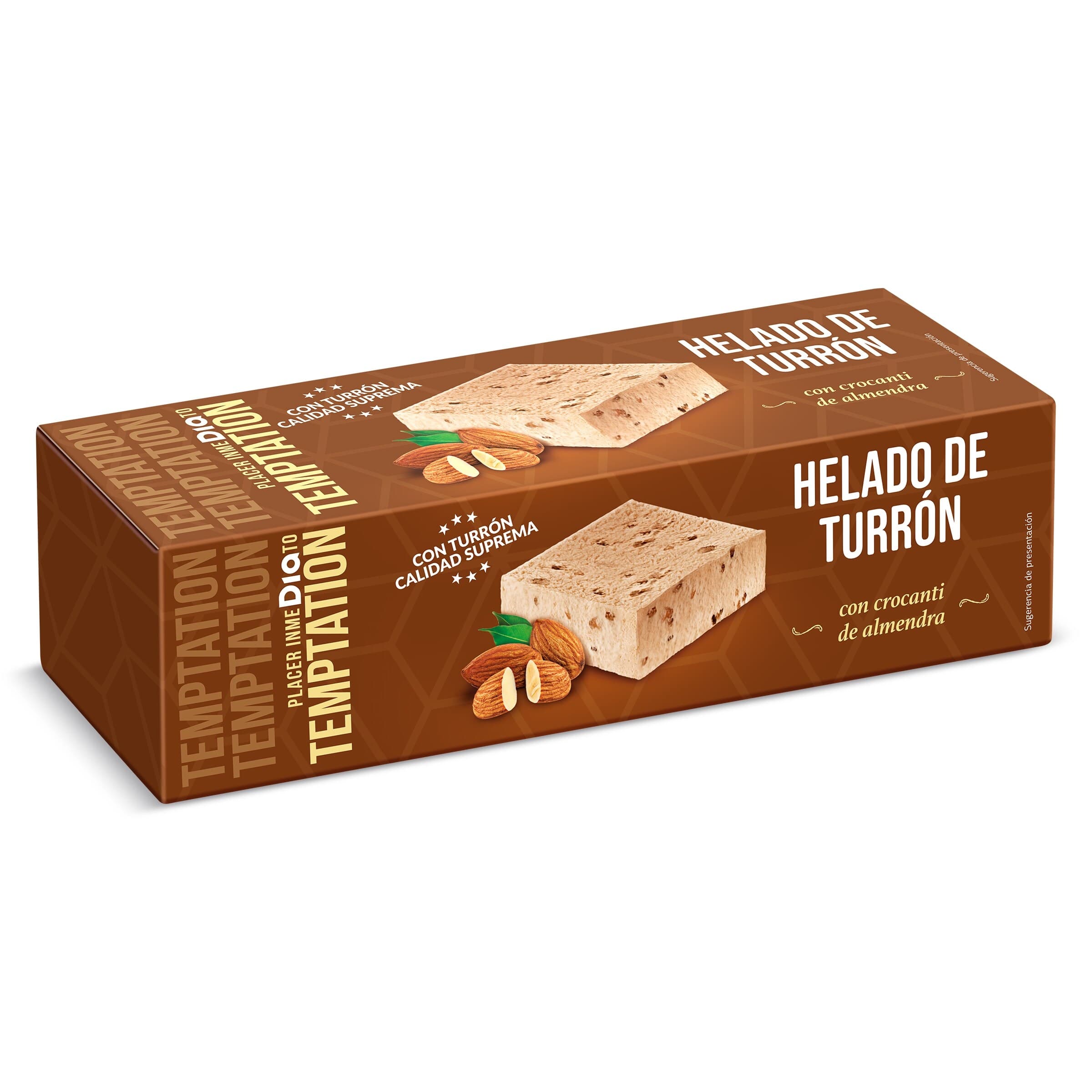 Helado corte turrón Dia Temptation 520 g