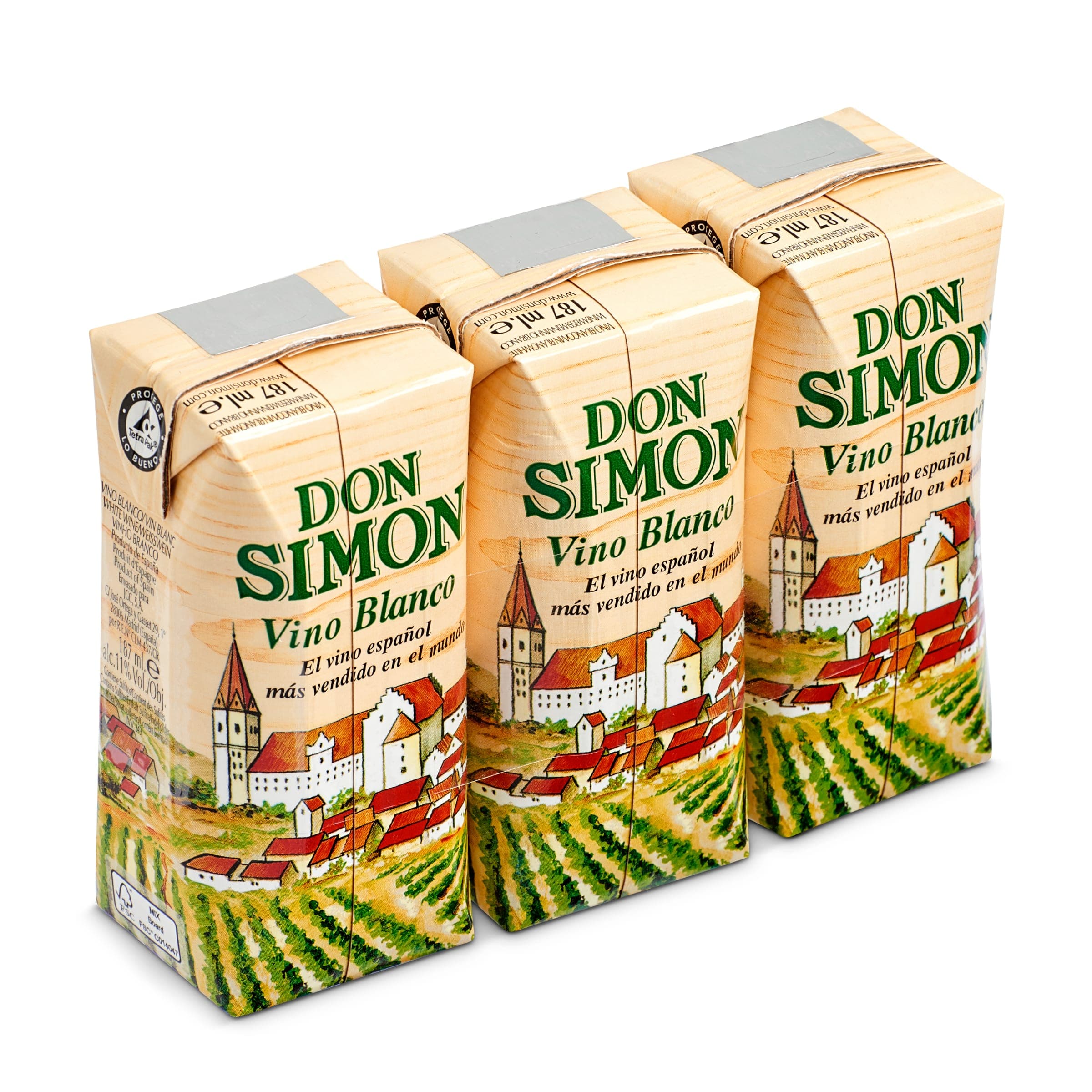Vino blanco Don Simón pack 3 x 187 ml