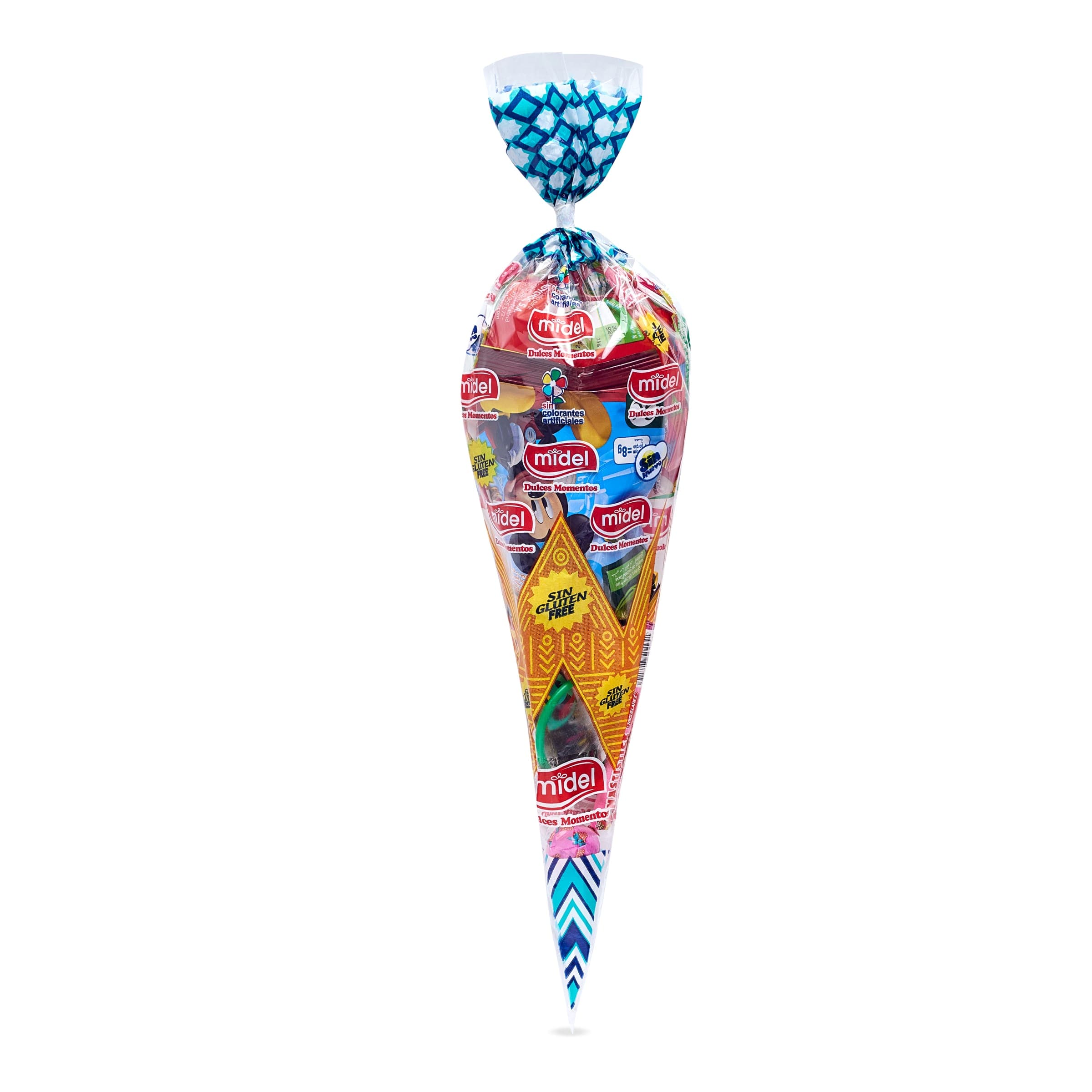 Cono chuches celebración sin gluten Midel bolsa 60 g