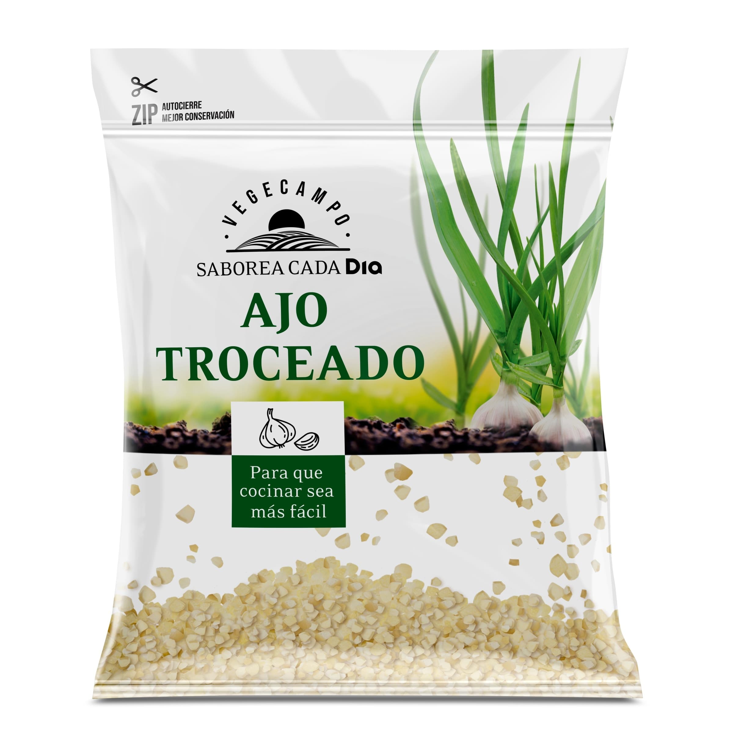 Ajo troceado Dia Vegecampo 150 g