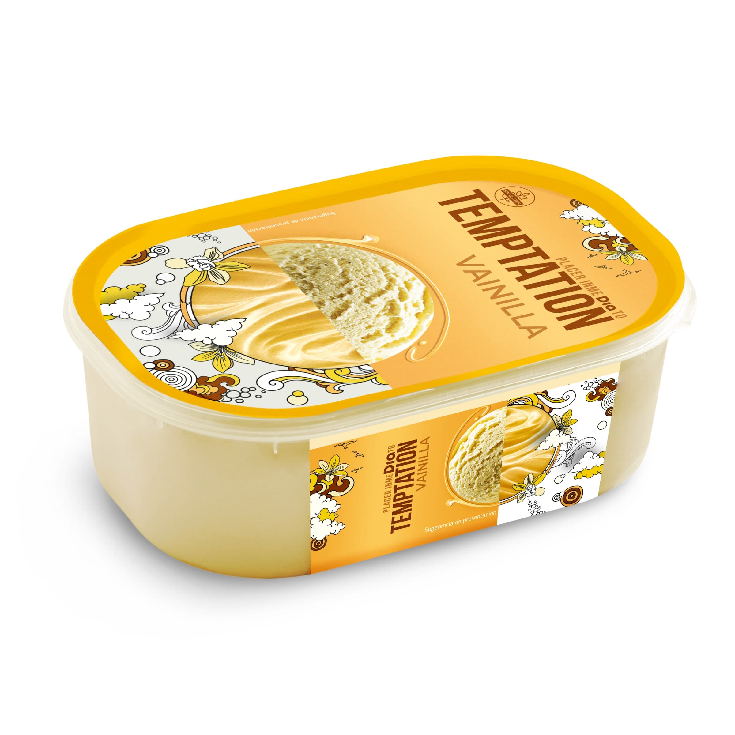 Tarrina de helado de vainilla Dia Temptation 500 g