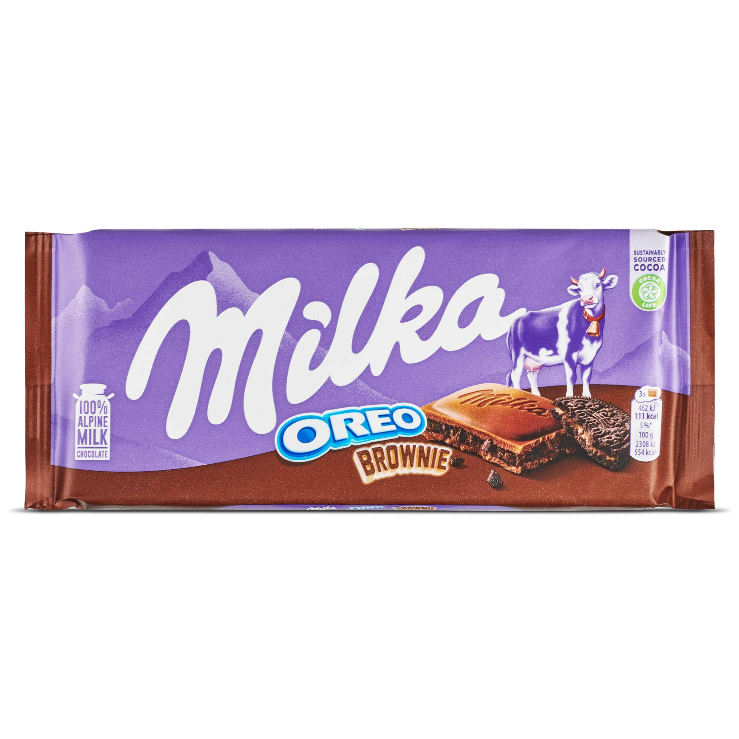 Chocolate con leche relleno de brownie oreo Milka 100 g