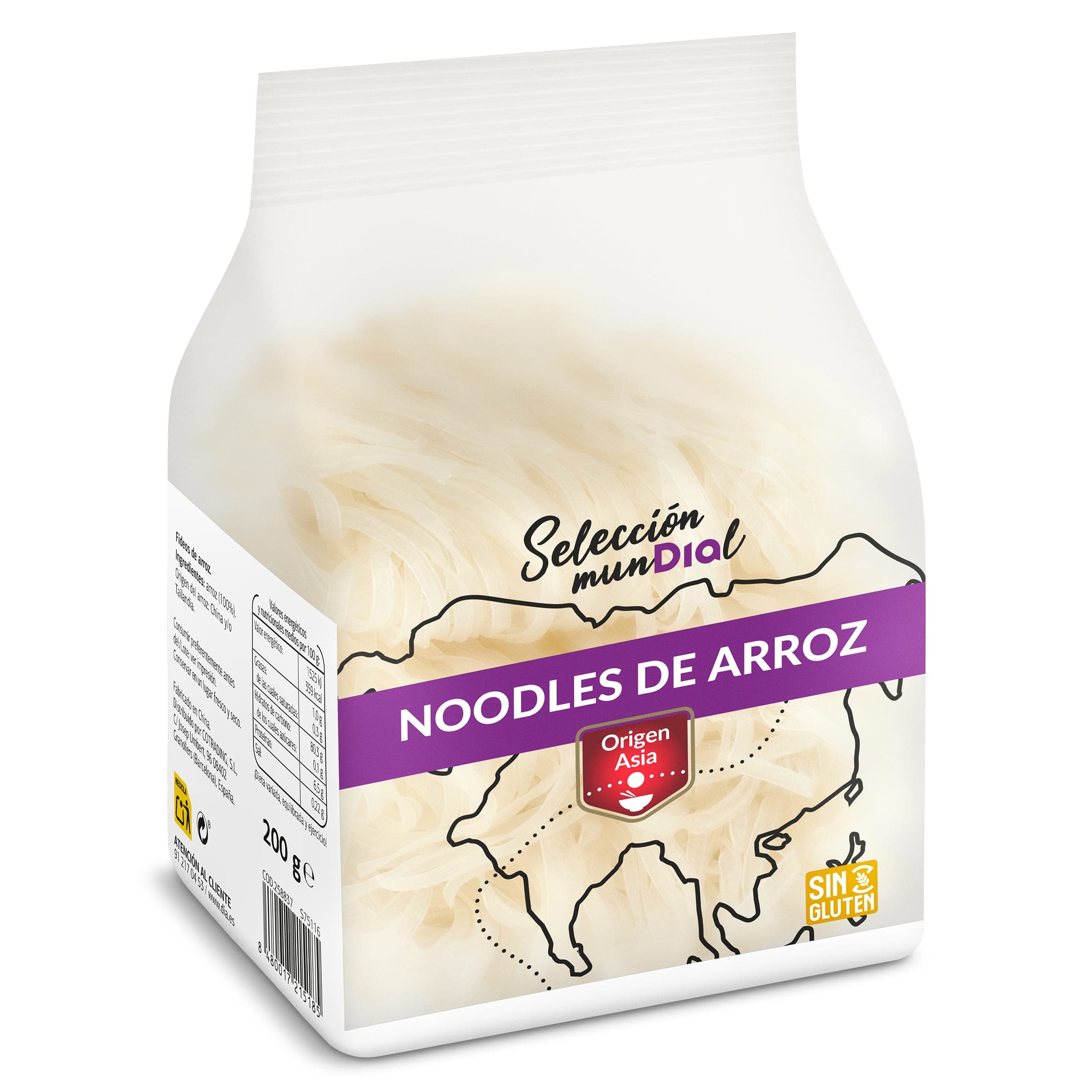 Noodles de arroz Dia Selección Mundial 200 g