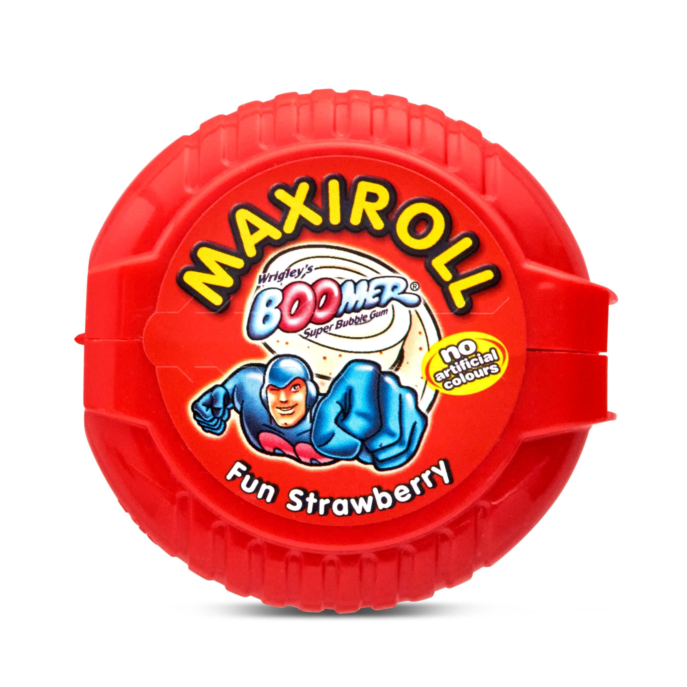 Chicle sabor fresa maxiroll Boomer caja 56 g
