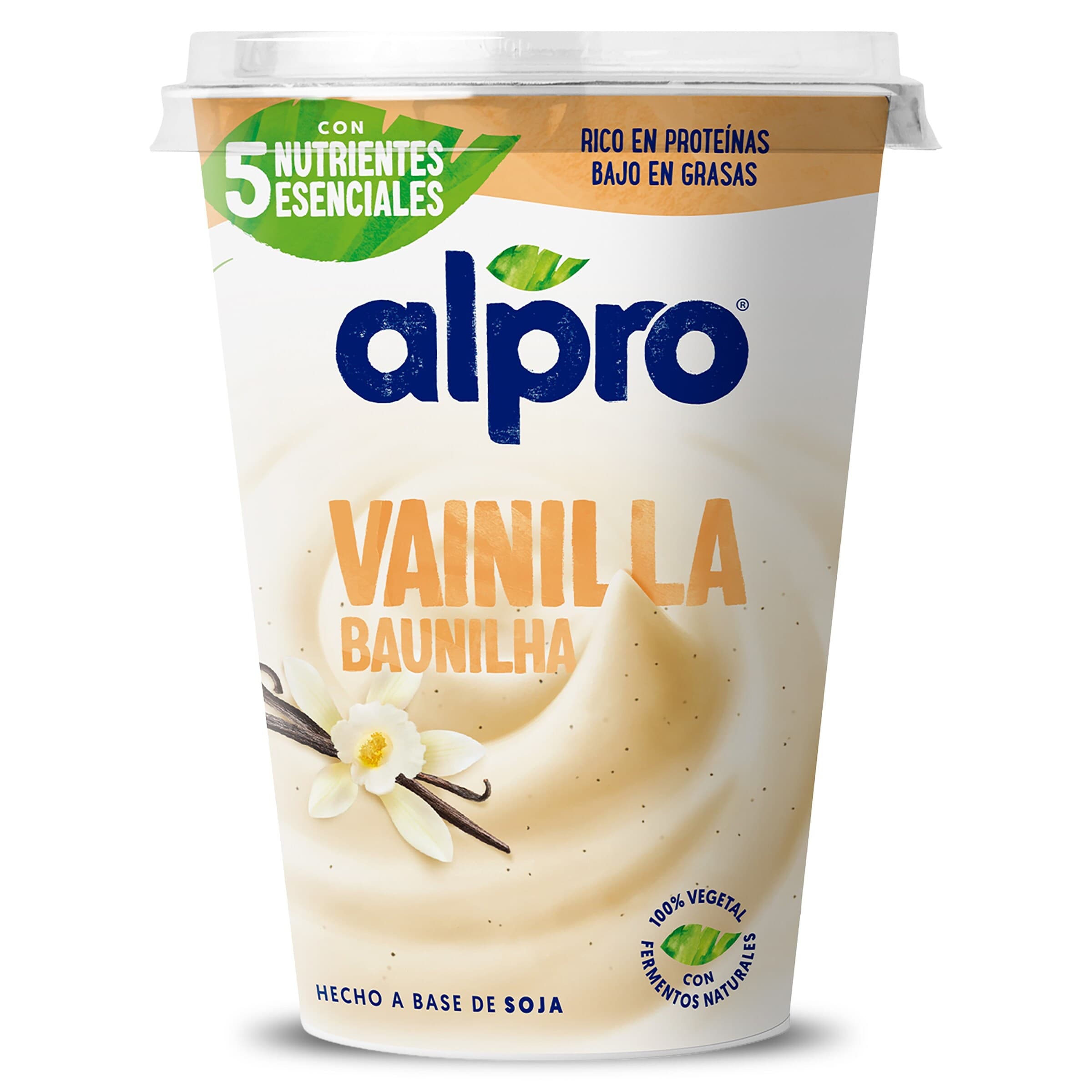 Postre de soja sabor vainilla Alpro vaso 400 g