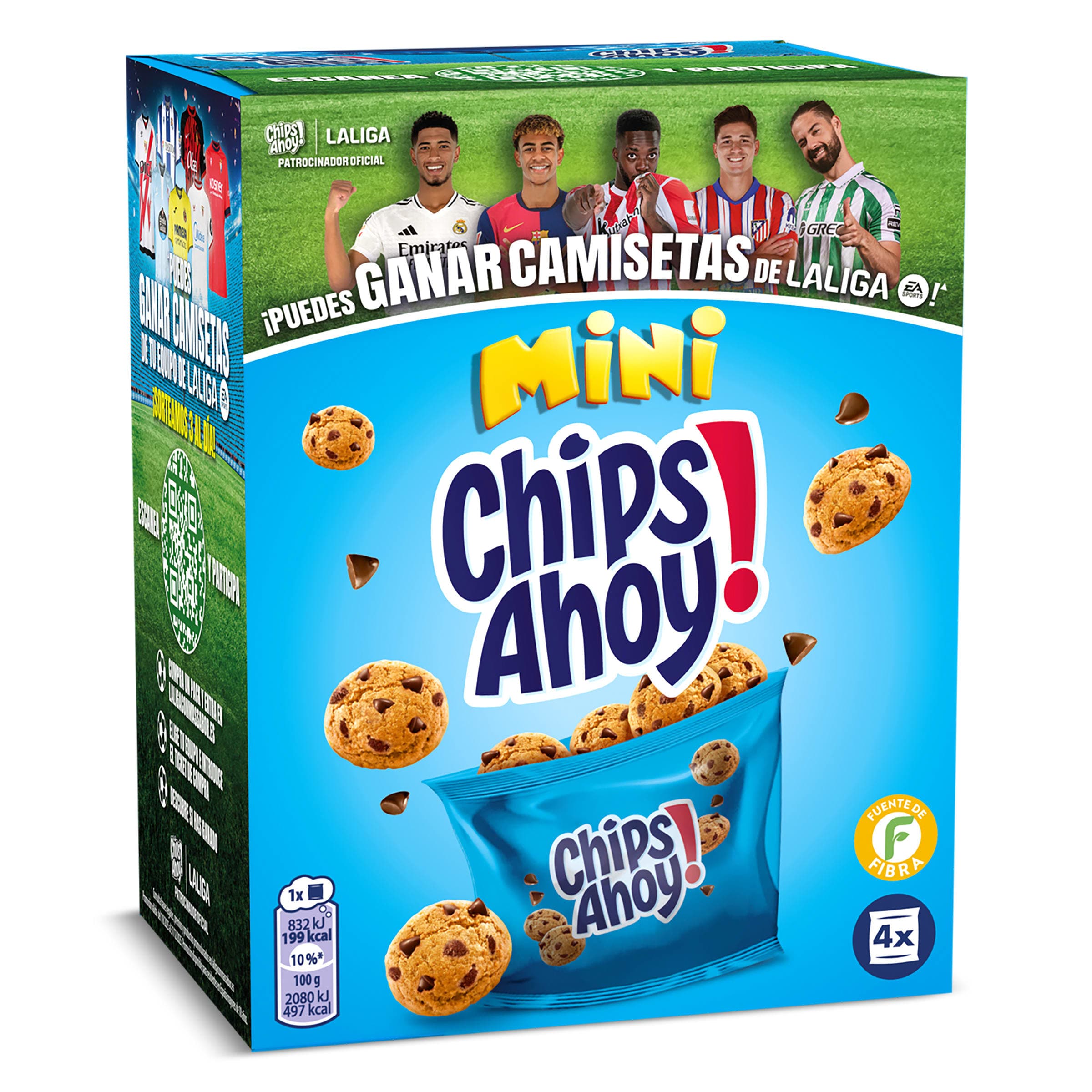 Mini galletas con pepitas de chocolate Chips Ahoy caja 160 g