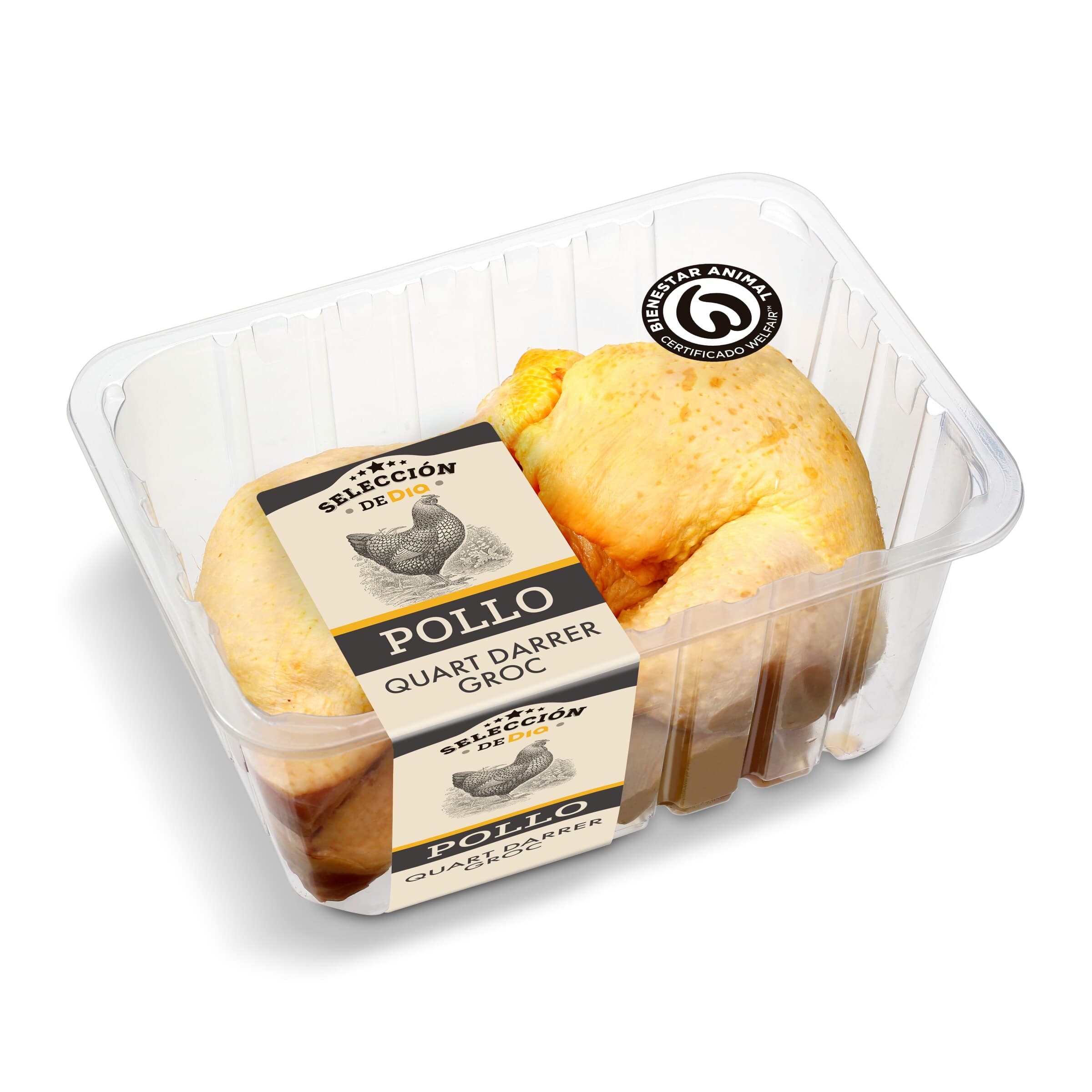 Cuarto trasero de pollo formato familiar Selección de Dia 1.7 Kg aprox.