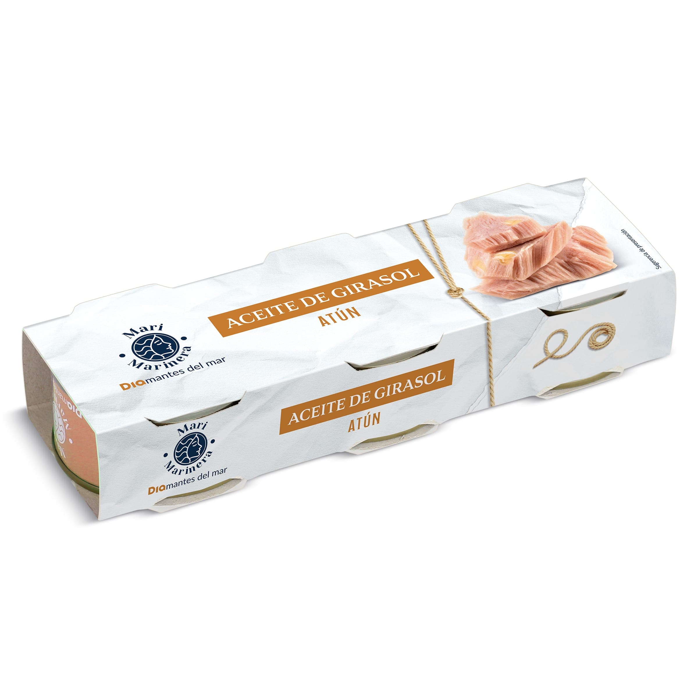 Atún en aceite de girasol Dia Mari Marinera 3 x 52 g