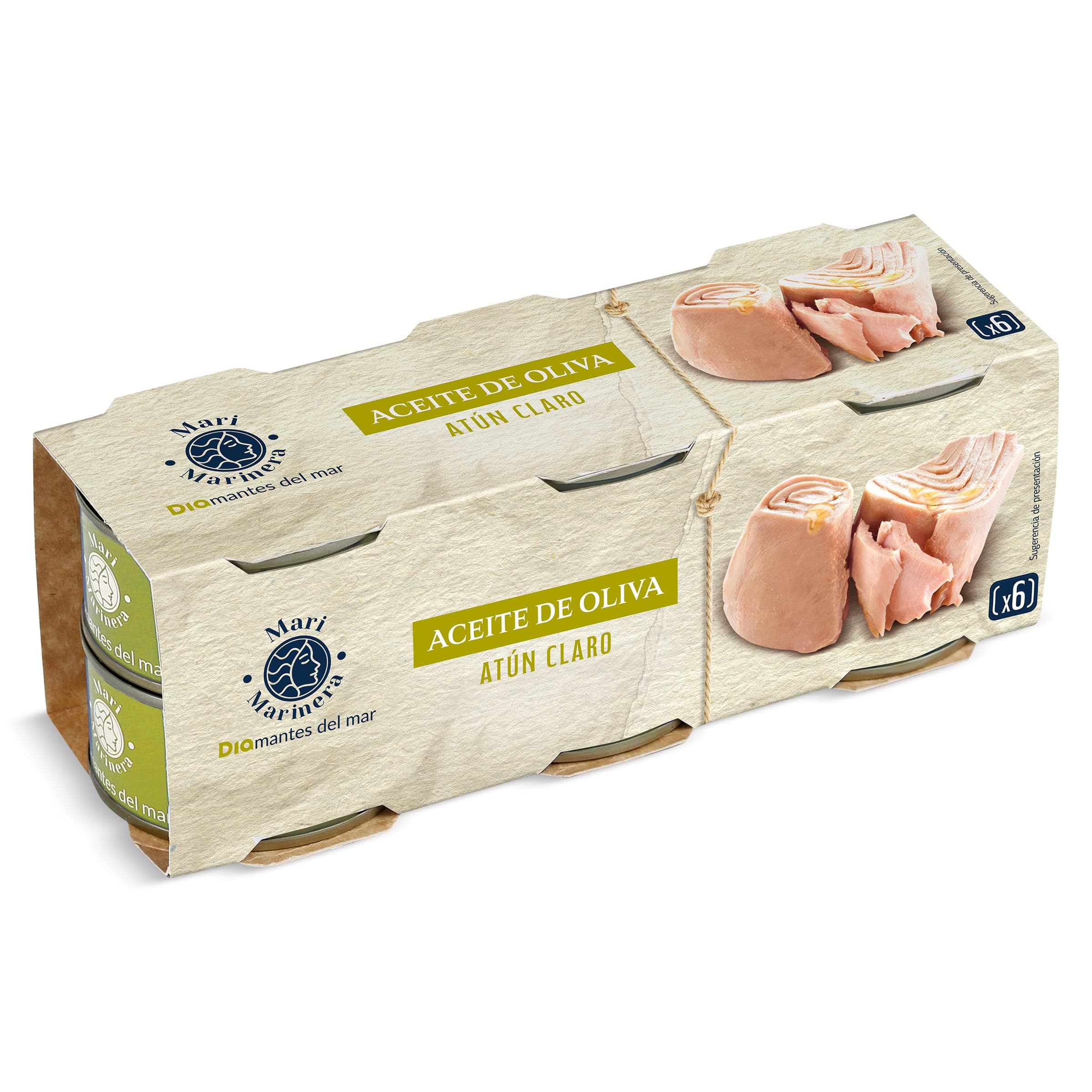 Atún claro en aceite de oliva Dia Mari Marinera 6 x 60 g