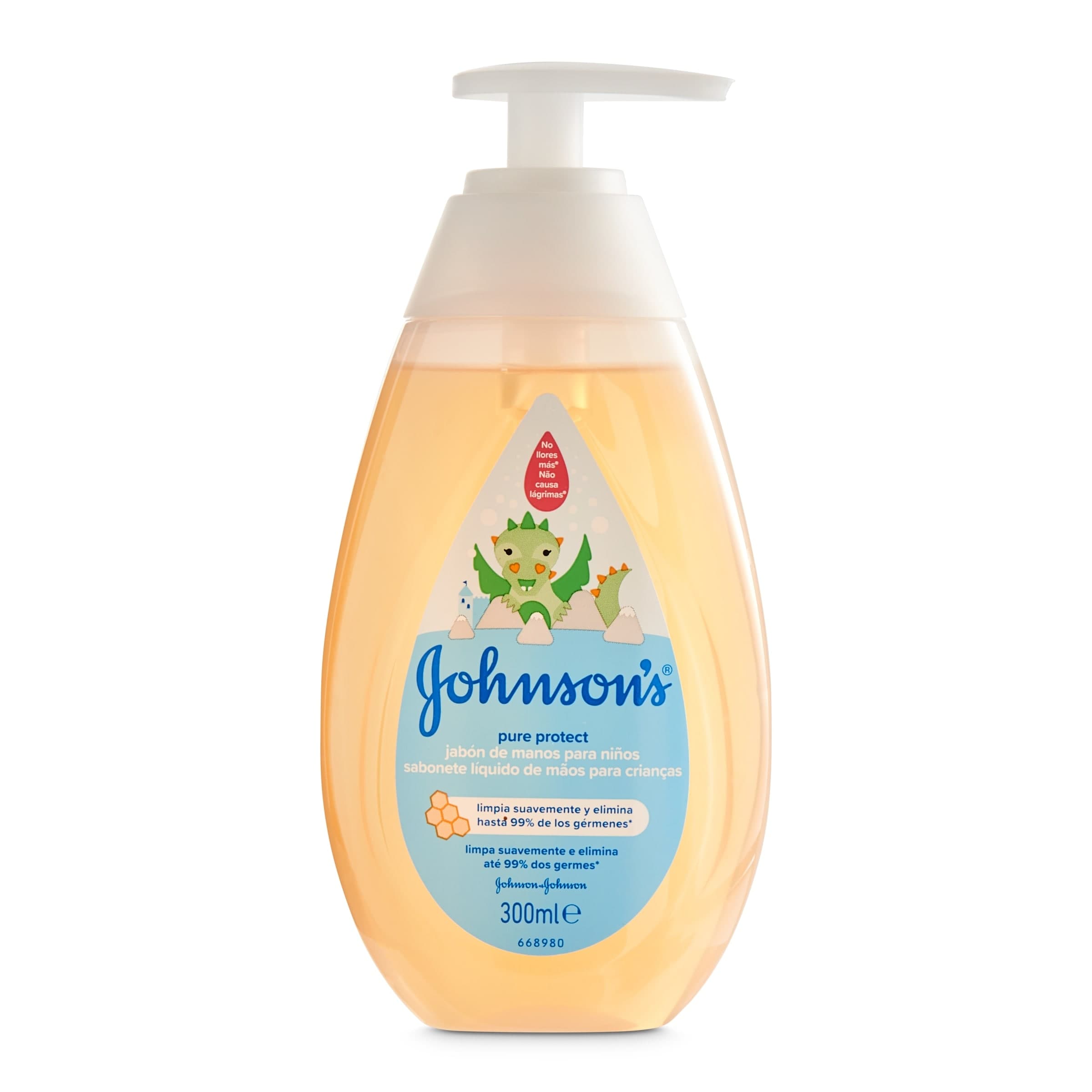 Jabón de manos líquido para niños Johnson bote 300 ml