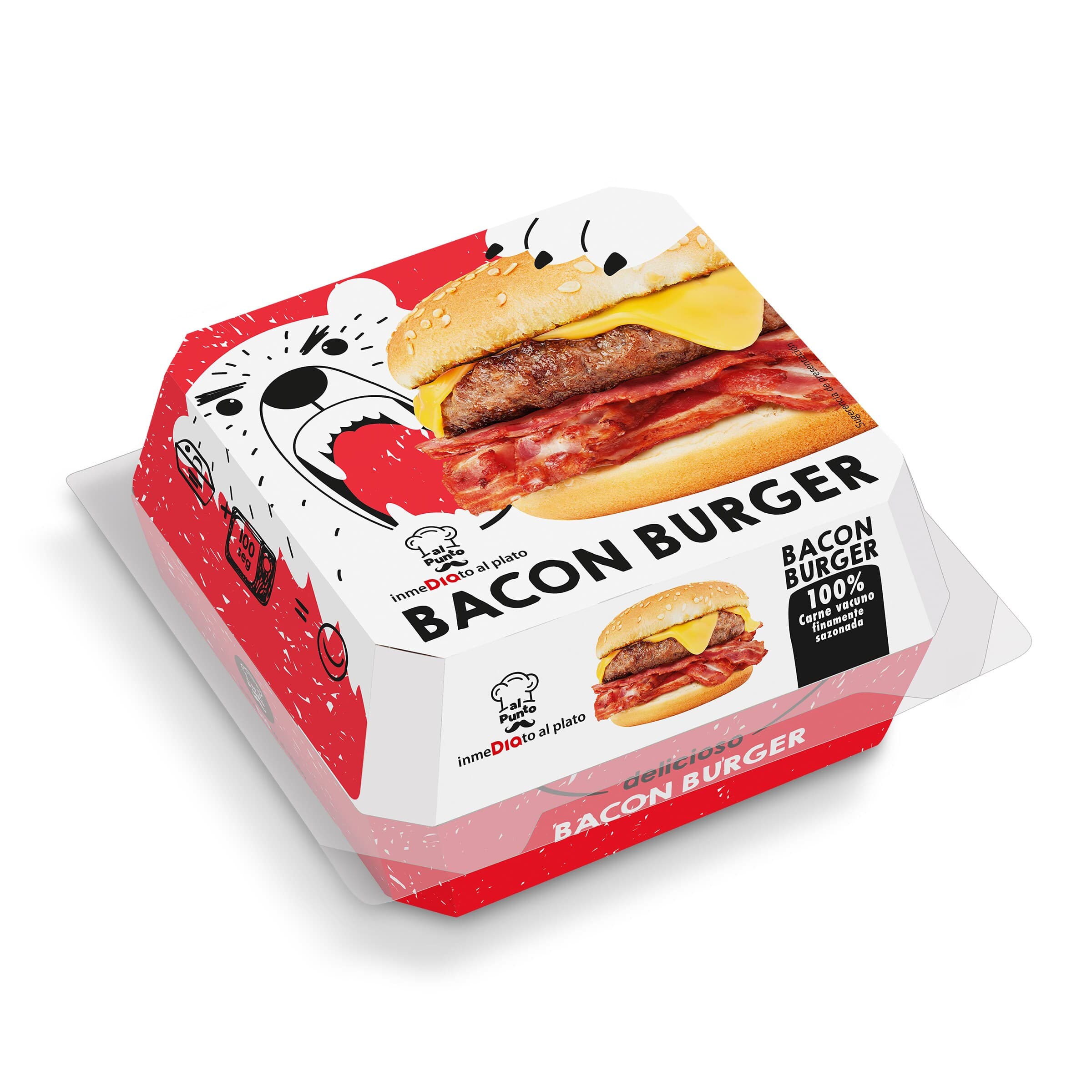 Hamburguesa con bacon Dia Al Punto 220 g