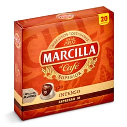 Cápsulas de café intenso Marcilla 20 unidades