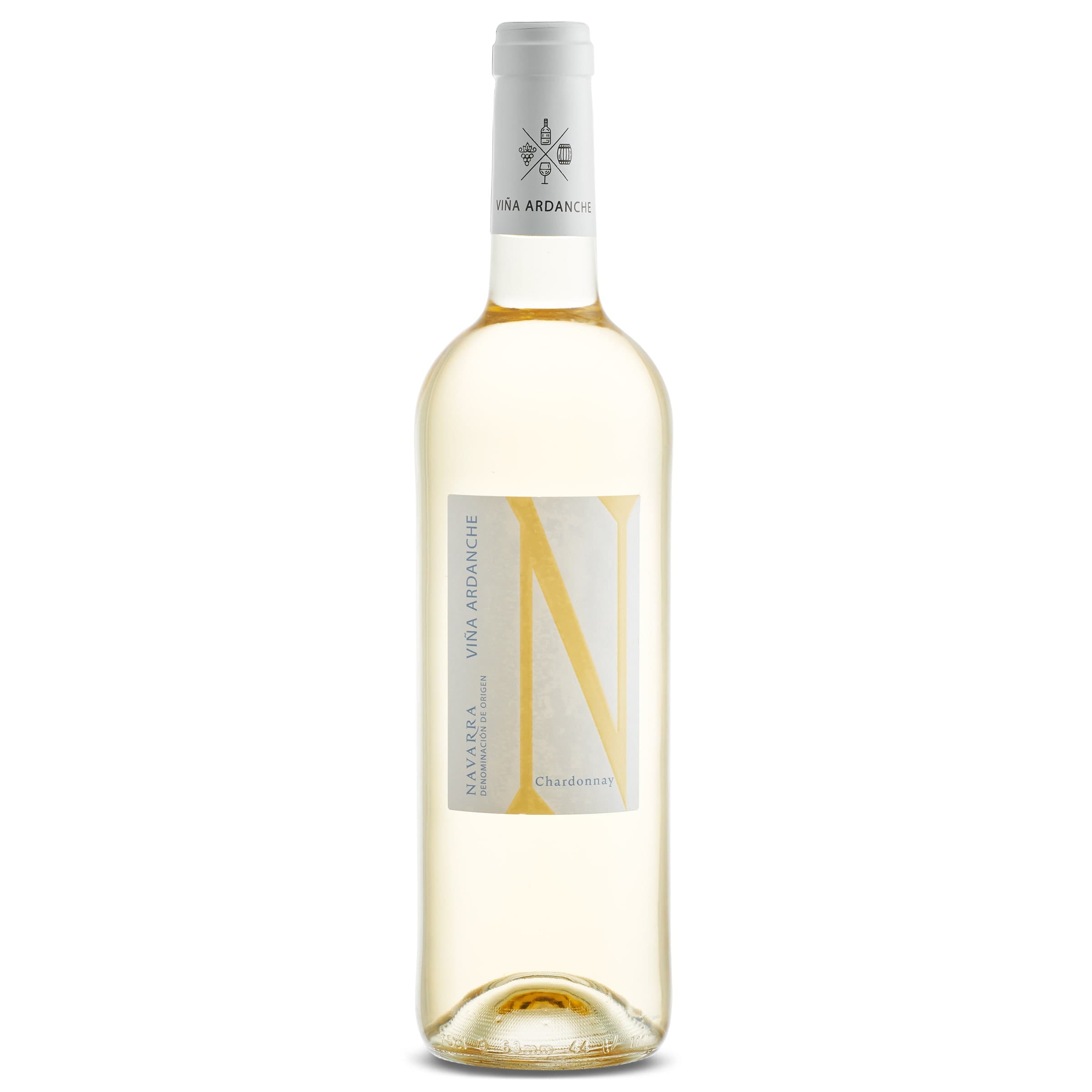 Vino blanco chardonnay D.O. Navarra Viña Ardanche 75 cl
