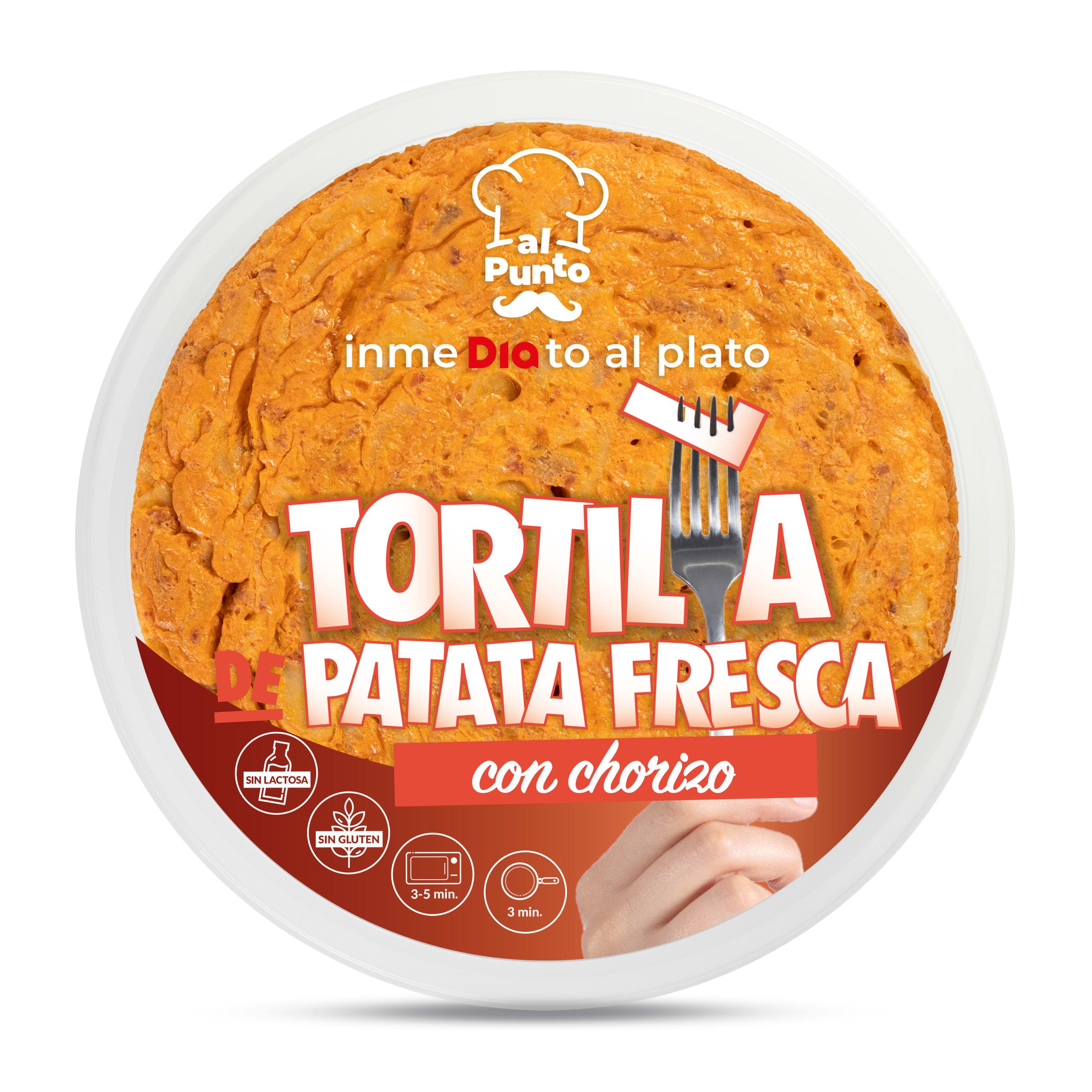 Tortilla de patatas con chorizo Dia Al Punto 600 g