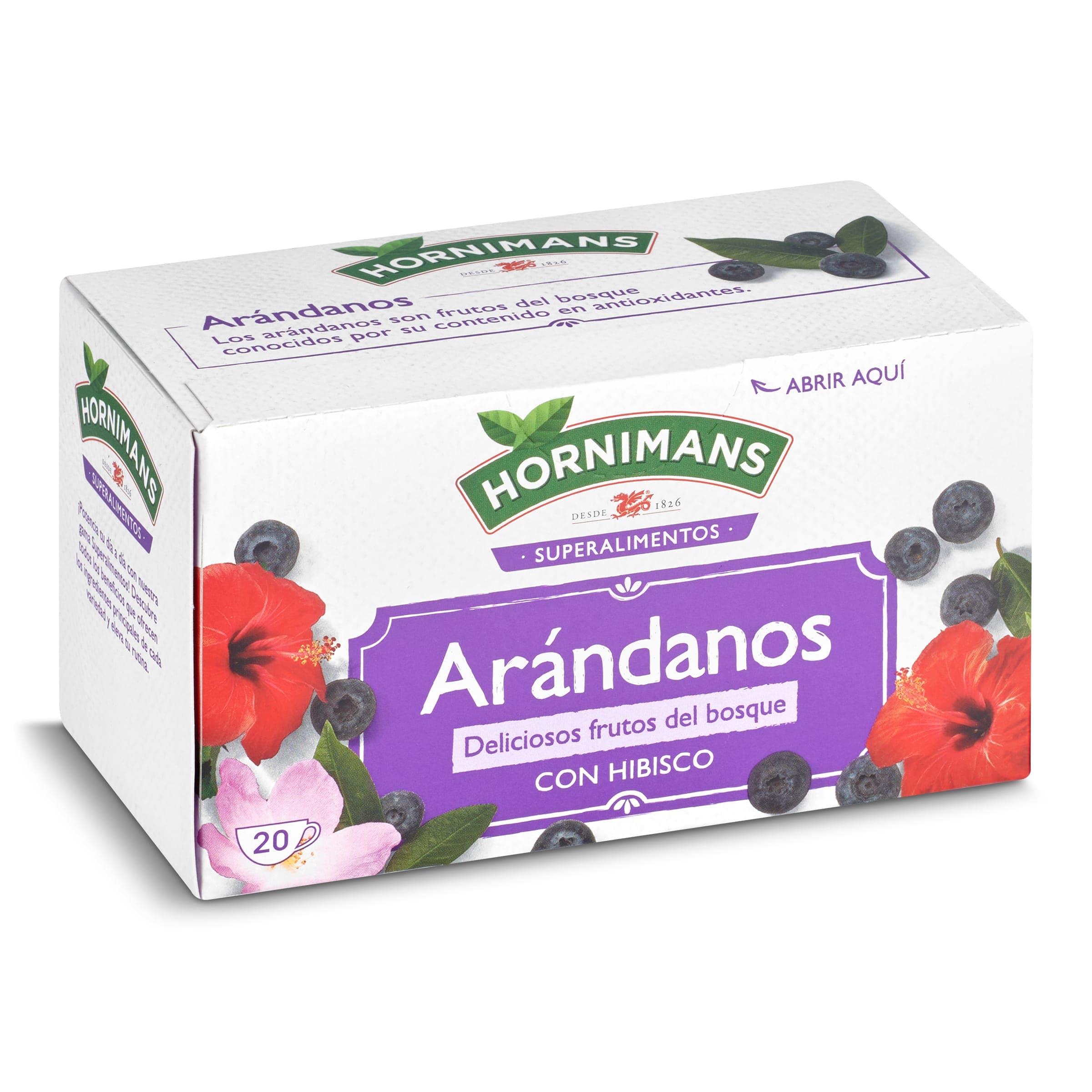 Infusión de arándanos Hornimans 20 unidades