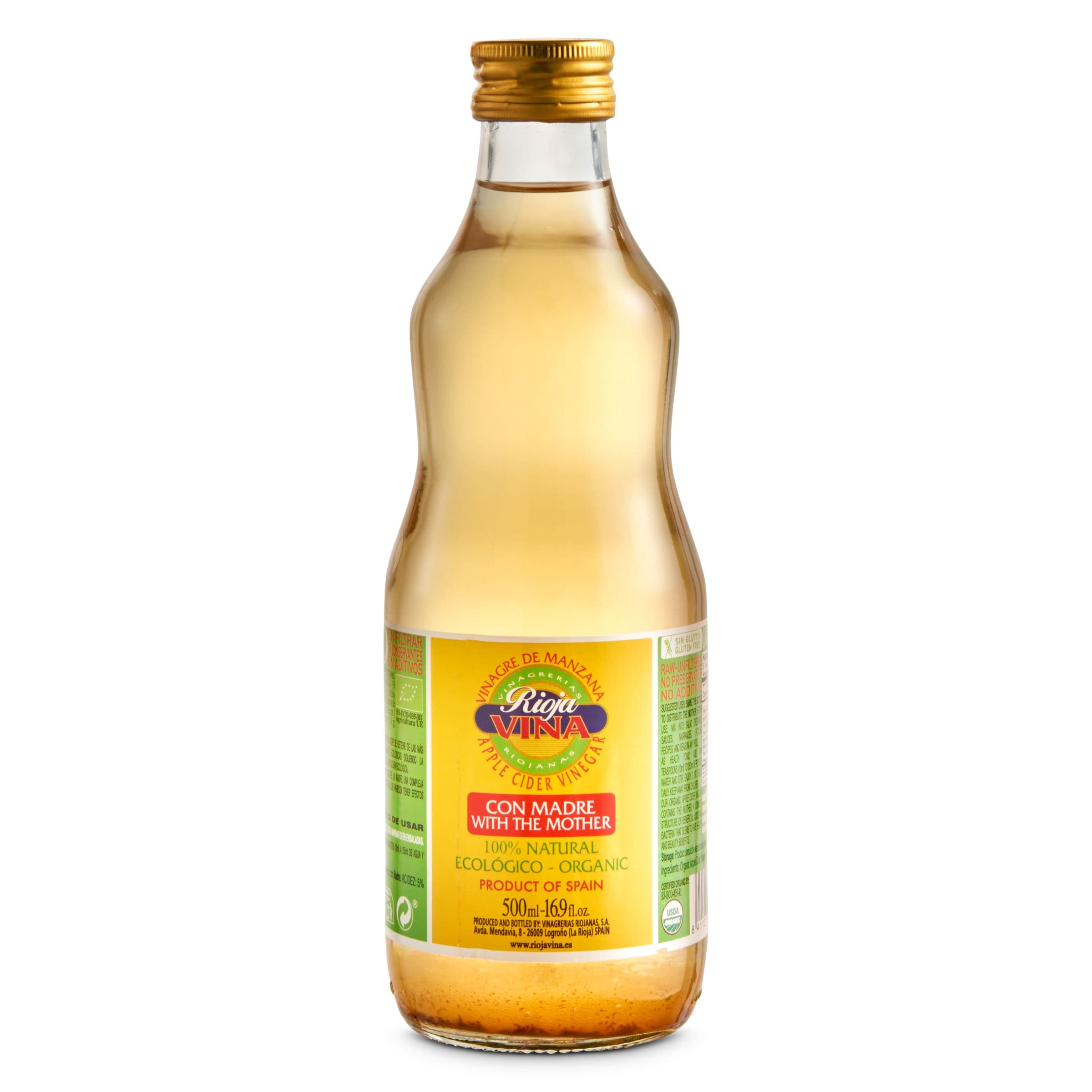 Vinagre de manzana ecológico Riojavina 500 ml