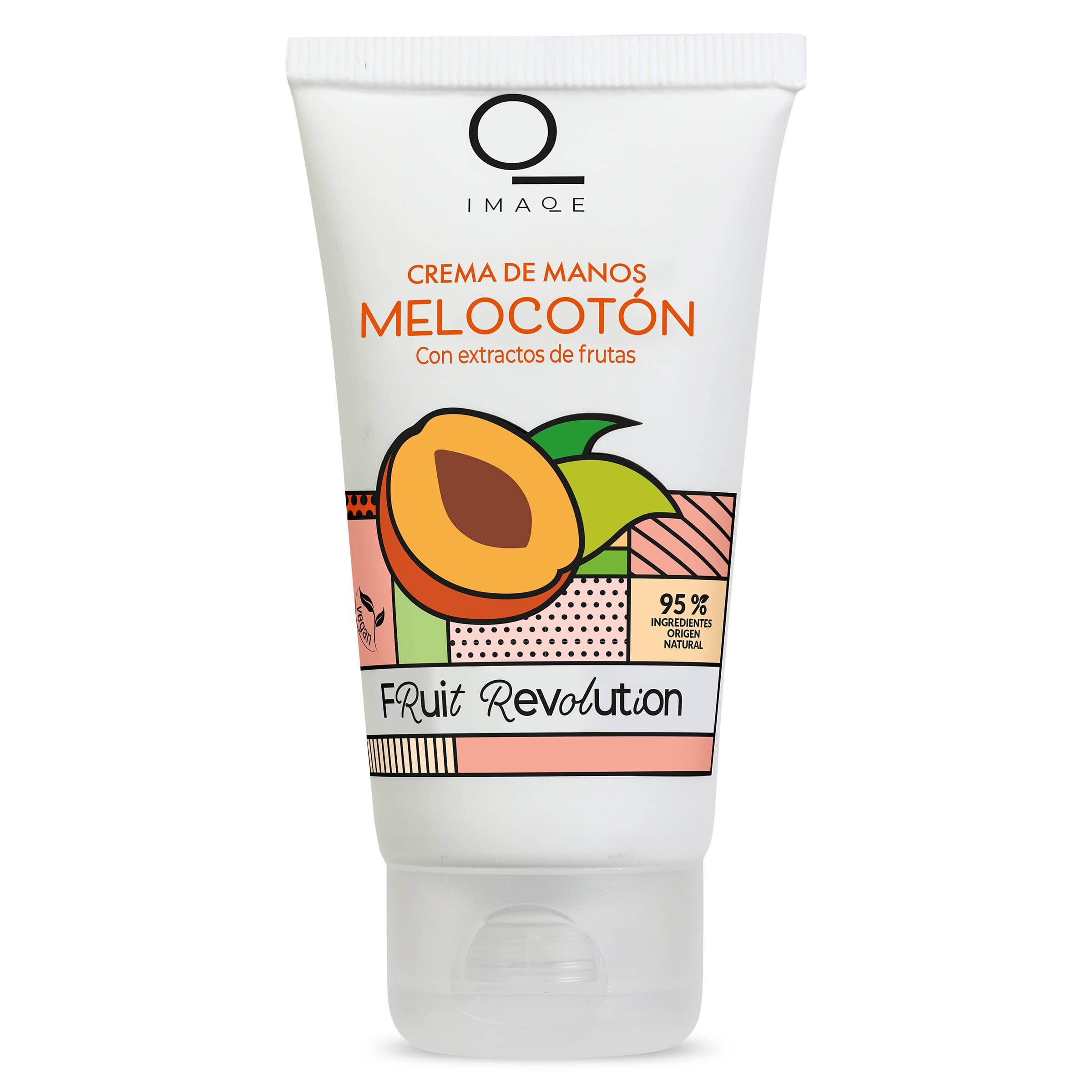 Crema de manos con melocotón Fruit Revolution Dia Imaqe tubo 50 ml