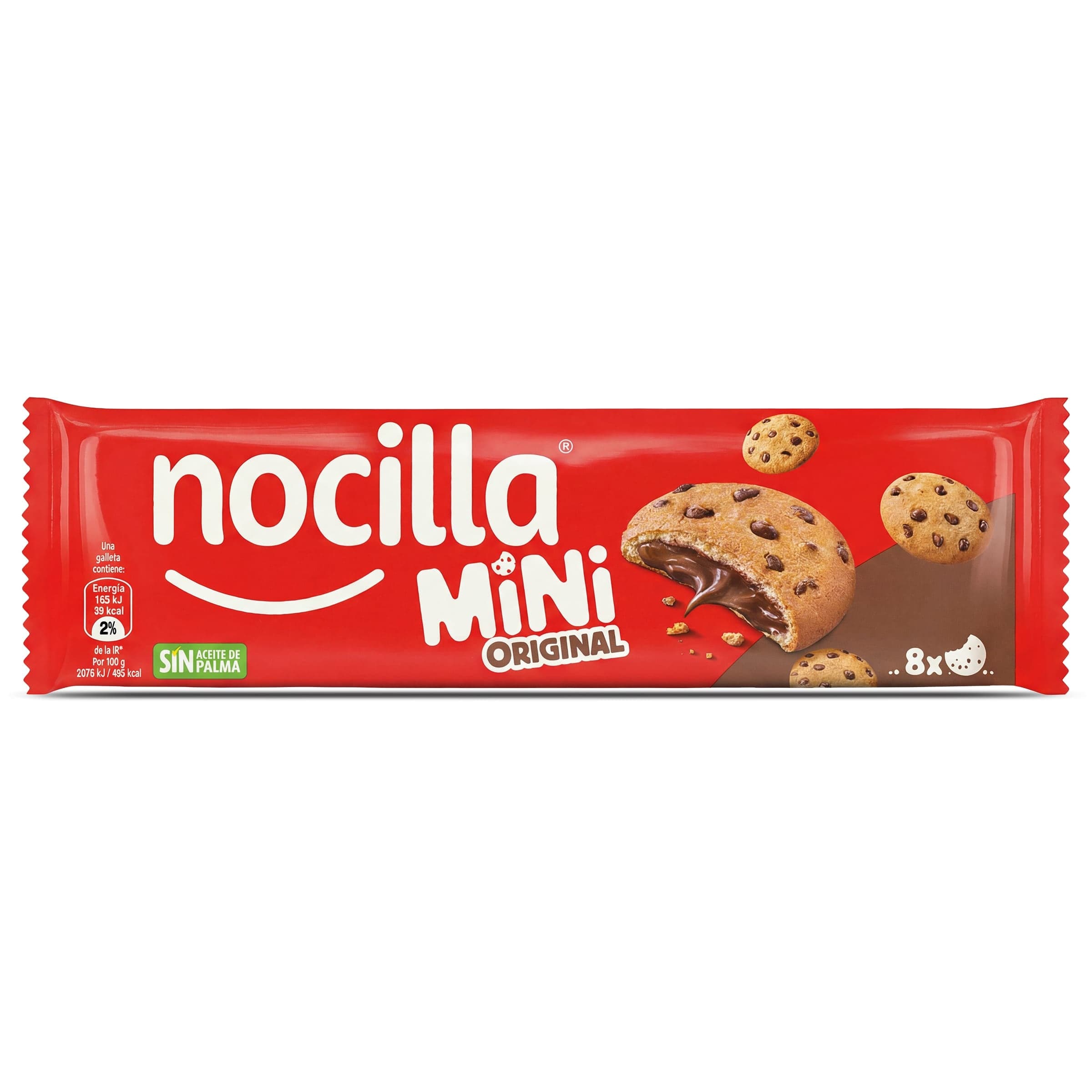 Mini galletas rellenas con crema de cacao Nocilla bolsa 64 g