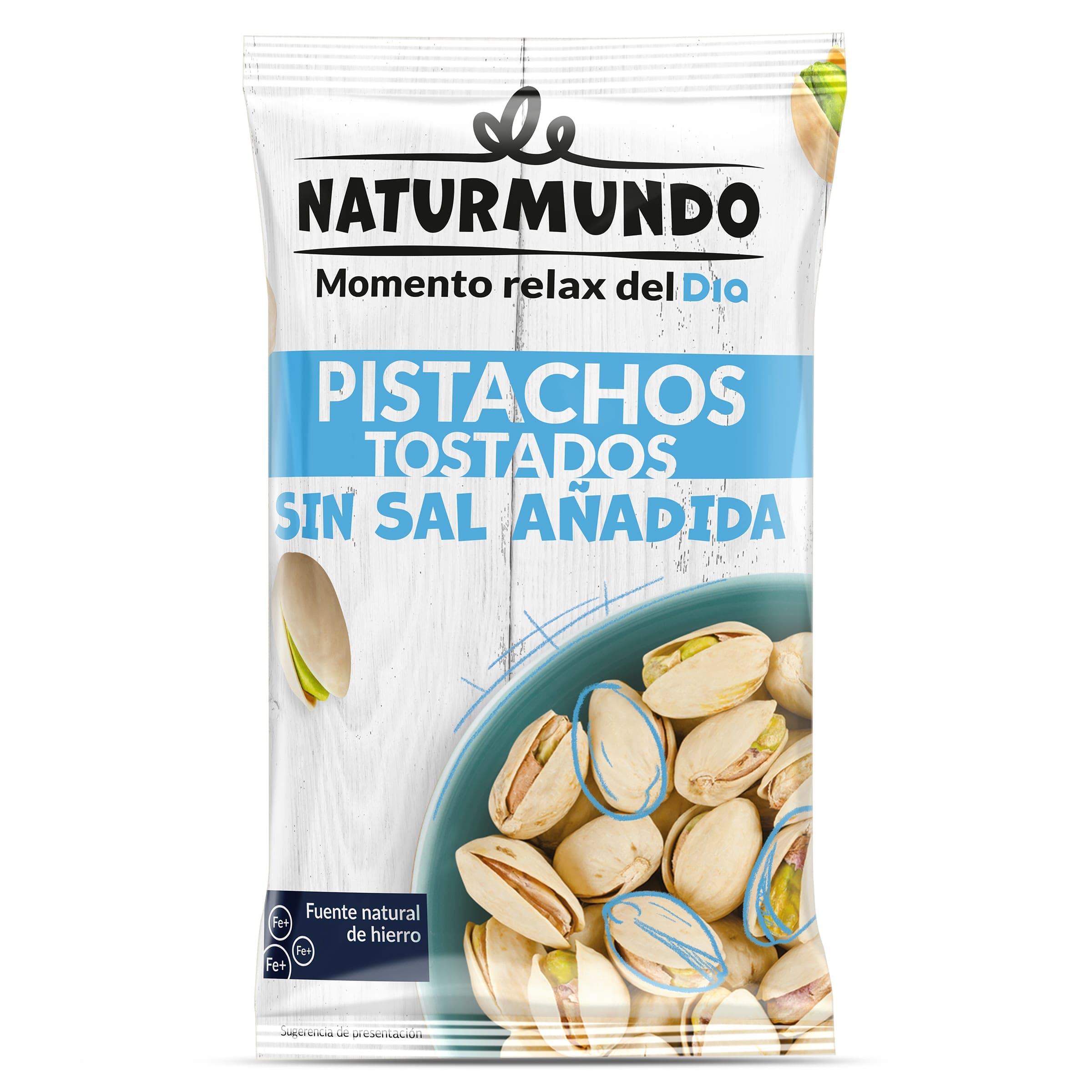 Pistachos tostados sin sal añadida Dia Naturmundo 250 g