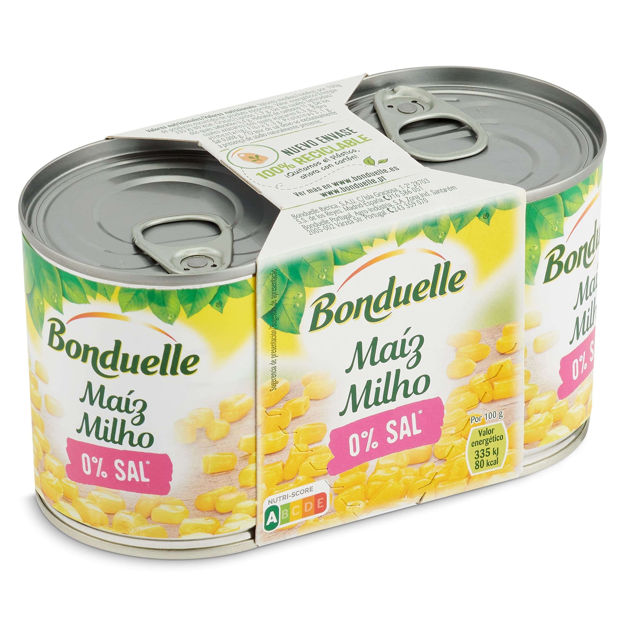 Maíz 0% sal Bonduelle 2 x 140 g
