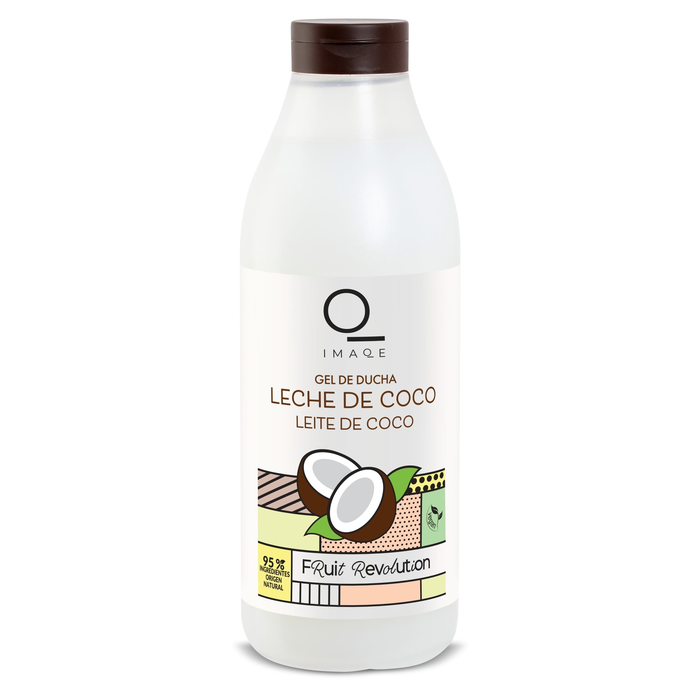 Gel de ducha reparador leche de coco Fruit Revolution Dia Imaqe botella 750 ml