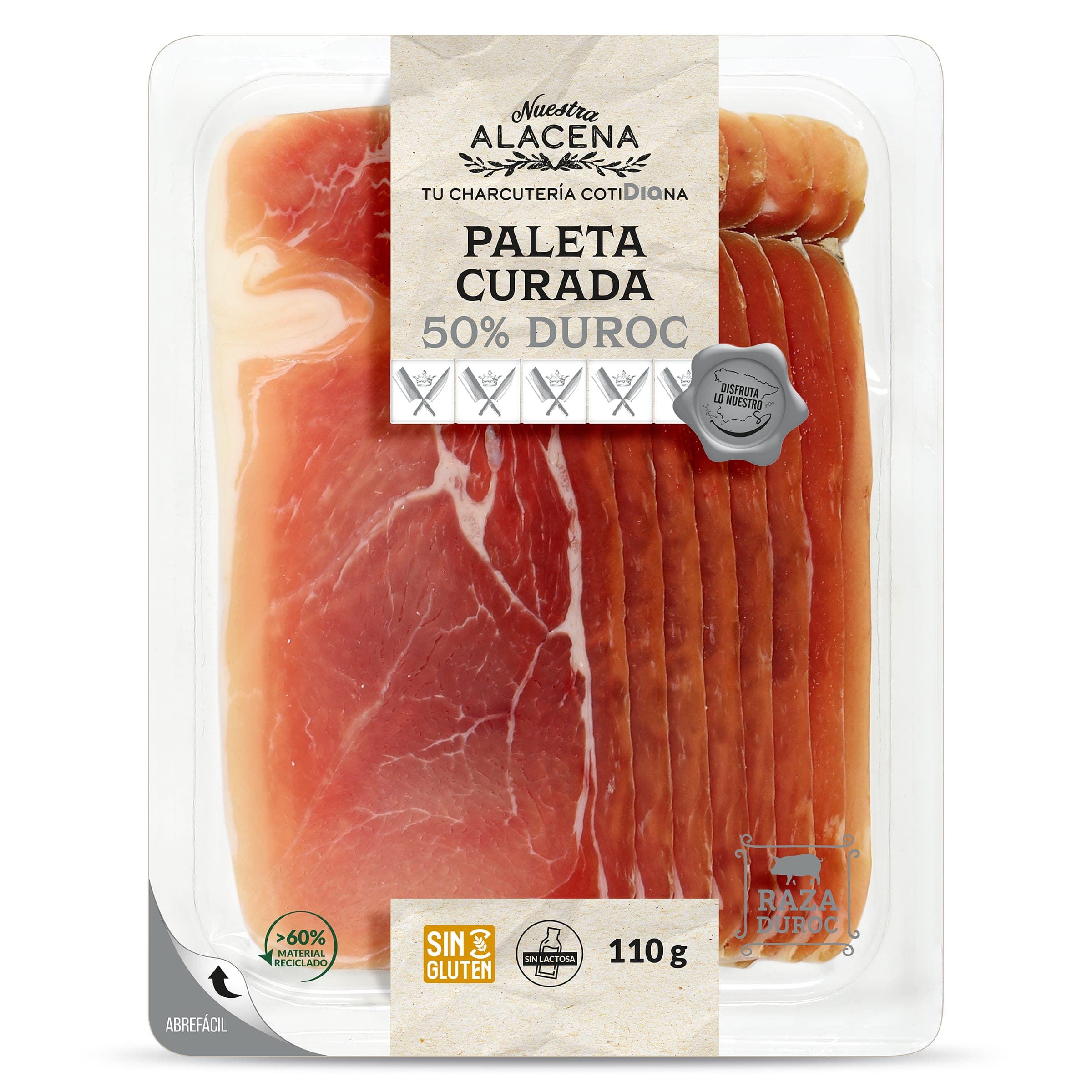 Paleta Curada 50% Duroc Dia Nuestra Alacena 110 g