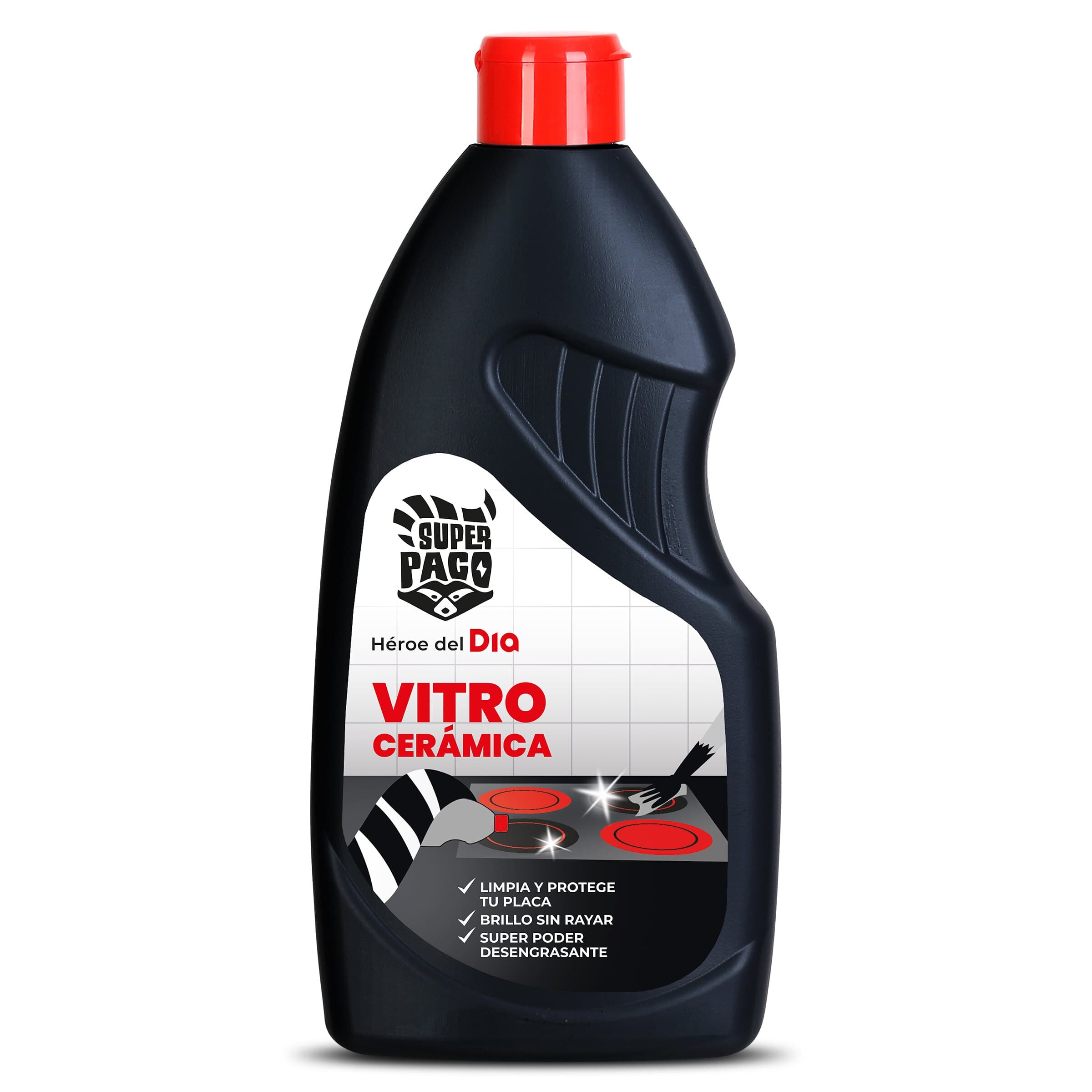 Limpiador de vitrocerámica en crema Super Paco de Dia botella 500 ml