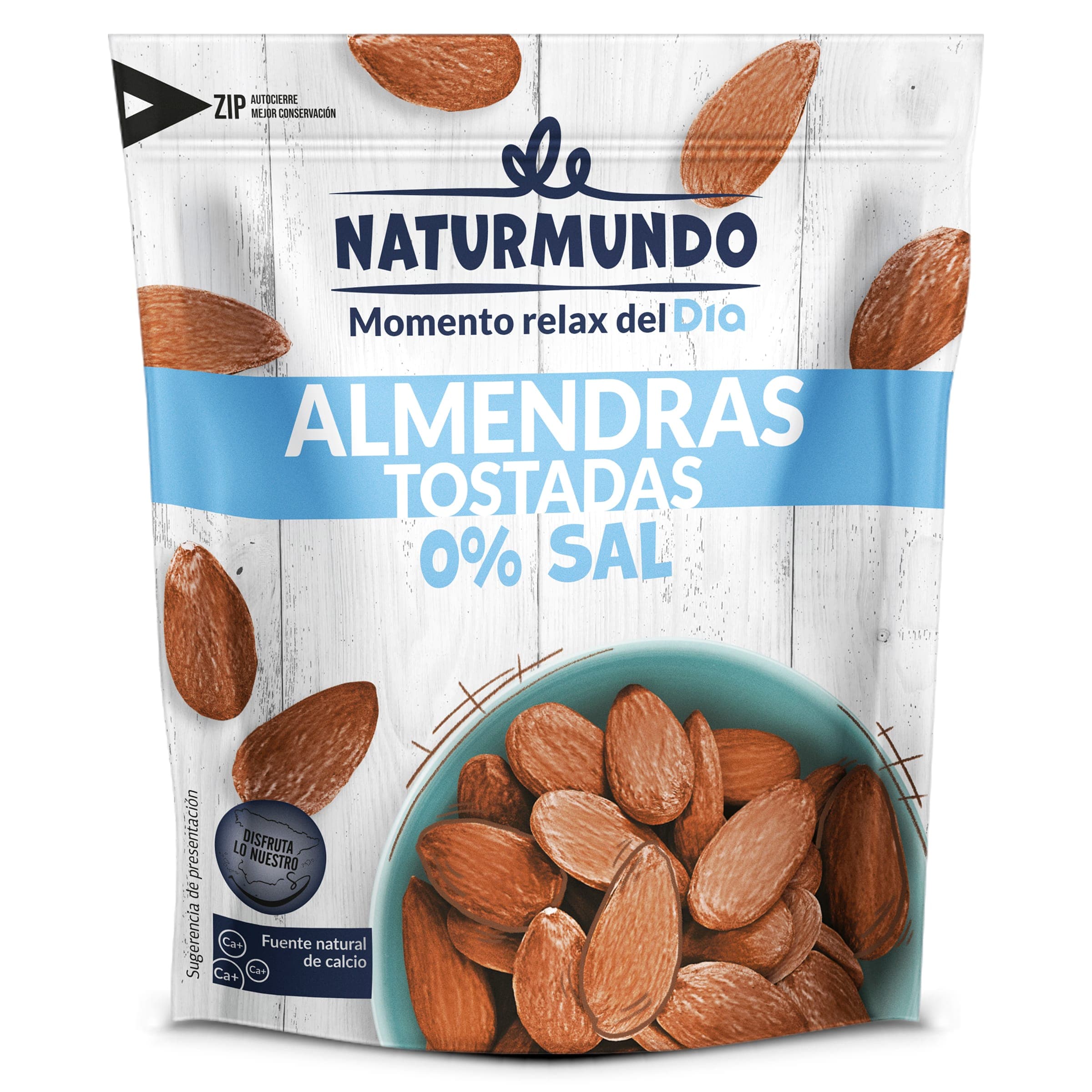 Almendras tostadas con piel sin sal Dia Naturmundo 200 g