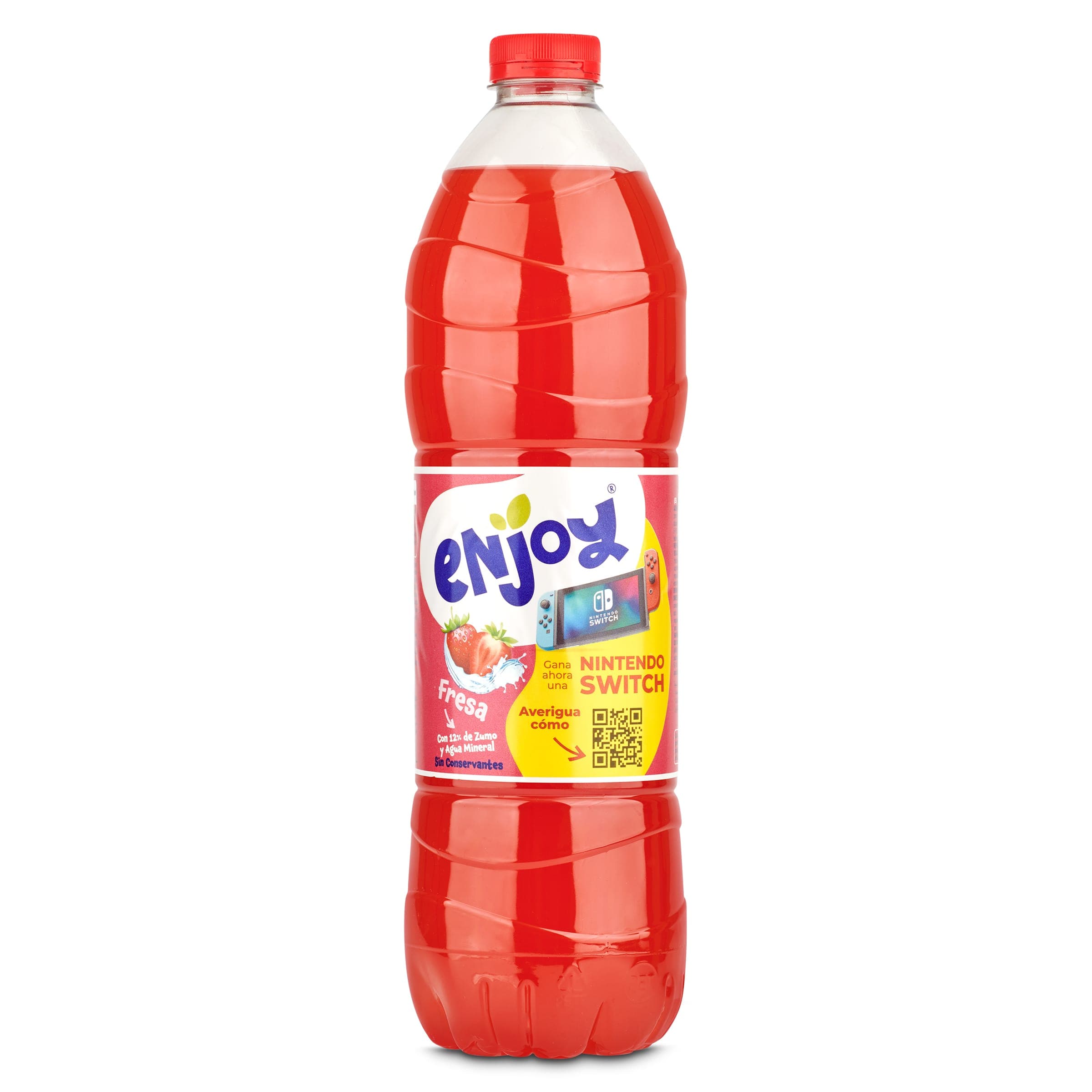 Refresco de fresa sin gas Enjoy 1.5 L