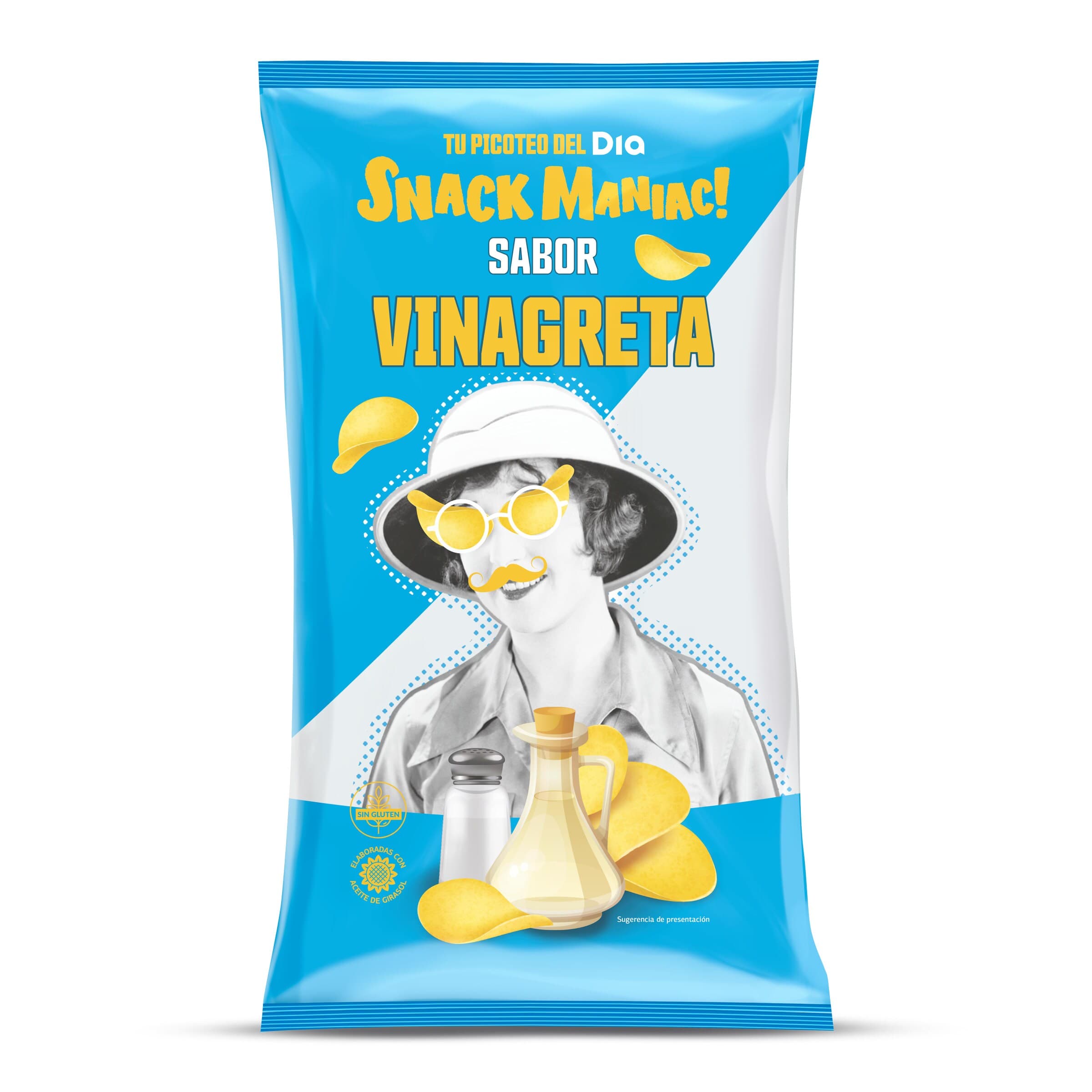 Patatas fritas sabor vinagreta Dia Snack Maniac 130 g
