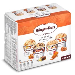Helado caramel collection mini cups 4 unidades Haagen Dazs 321 g