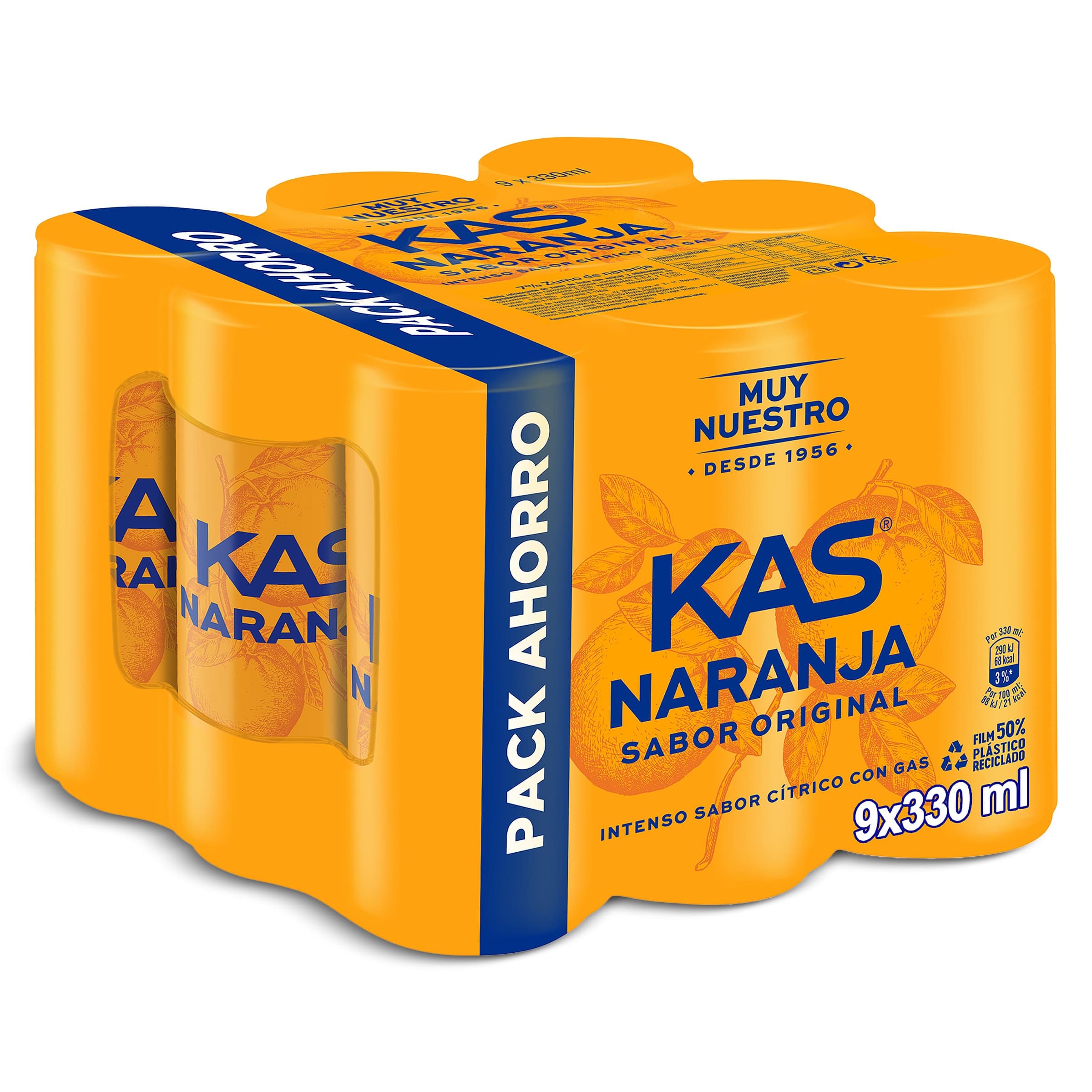 Kas de naranja 9 x 330 ml