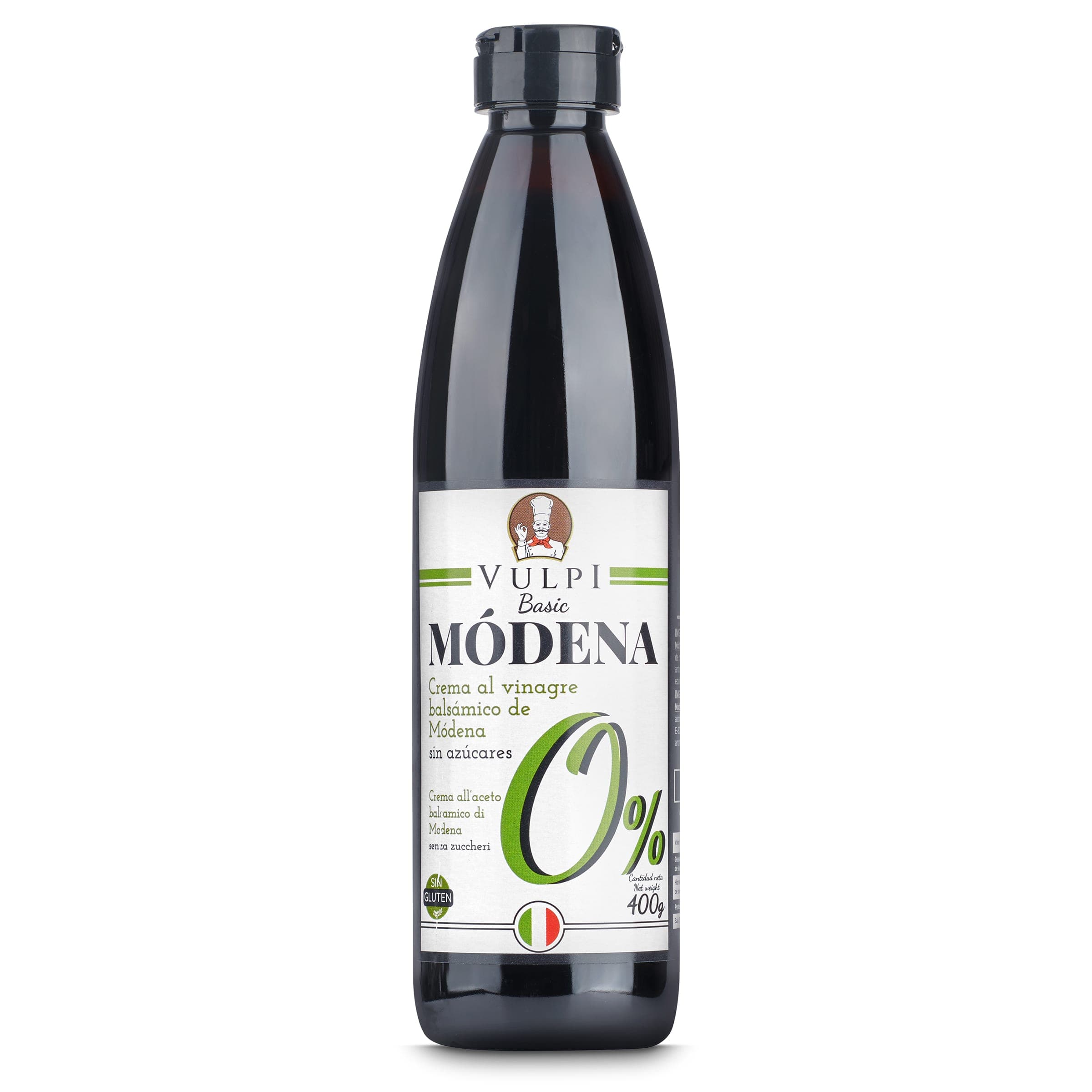 Crema vinagre de módena sin azúcares añadidos Vulpi 400 ml