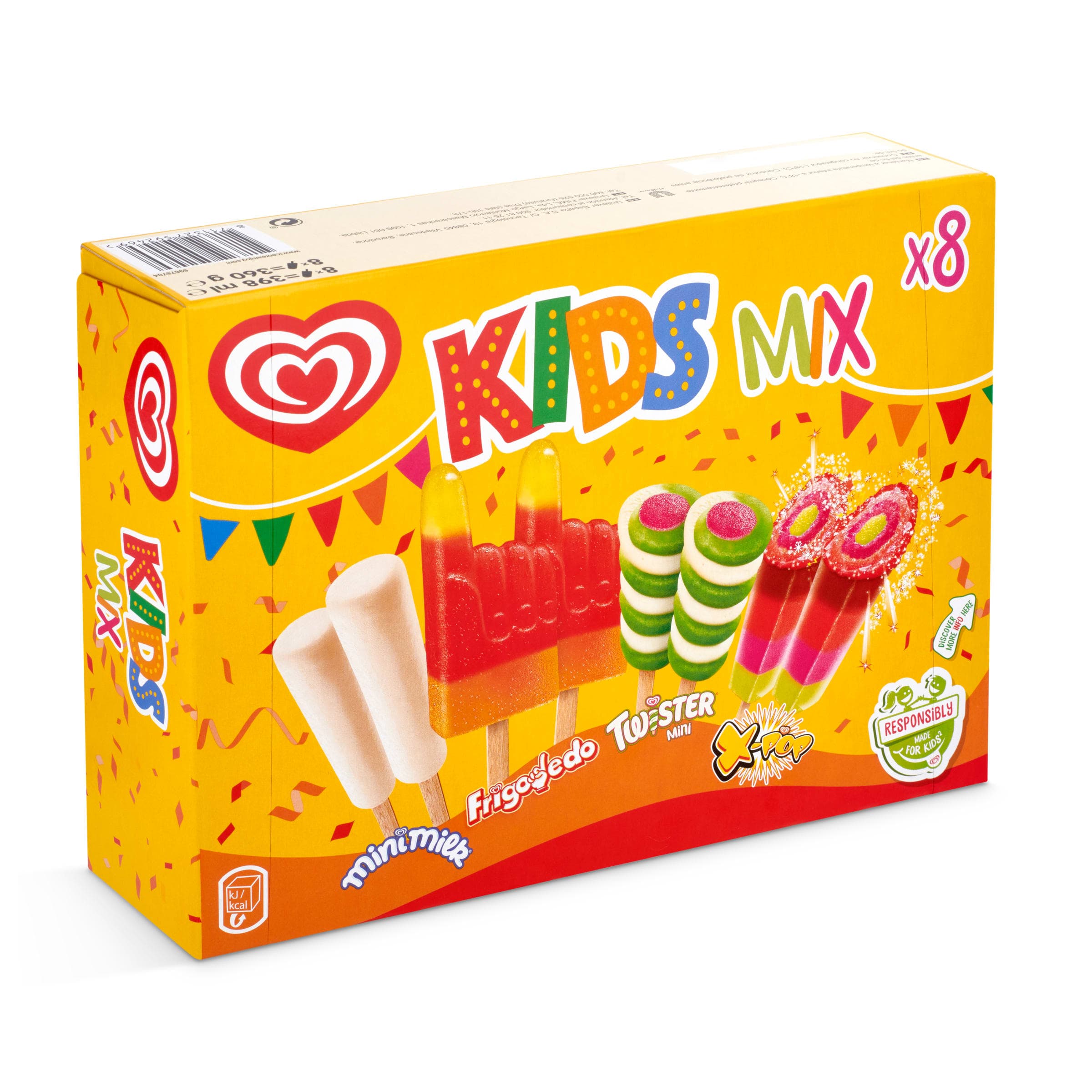 Helado surtido kids mix 8 unidades Frigo 392 g