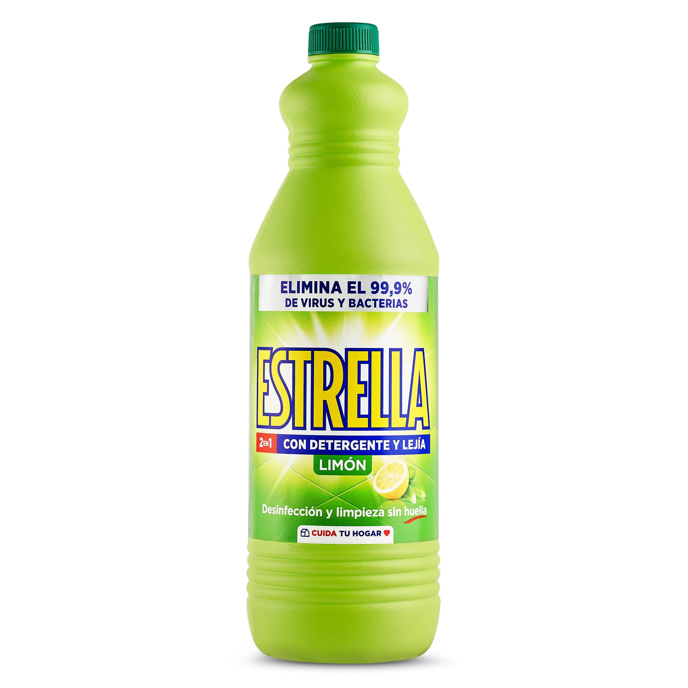 Lejía con detergente limón Estrella botella 1.43 L