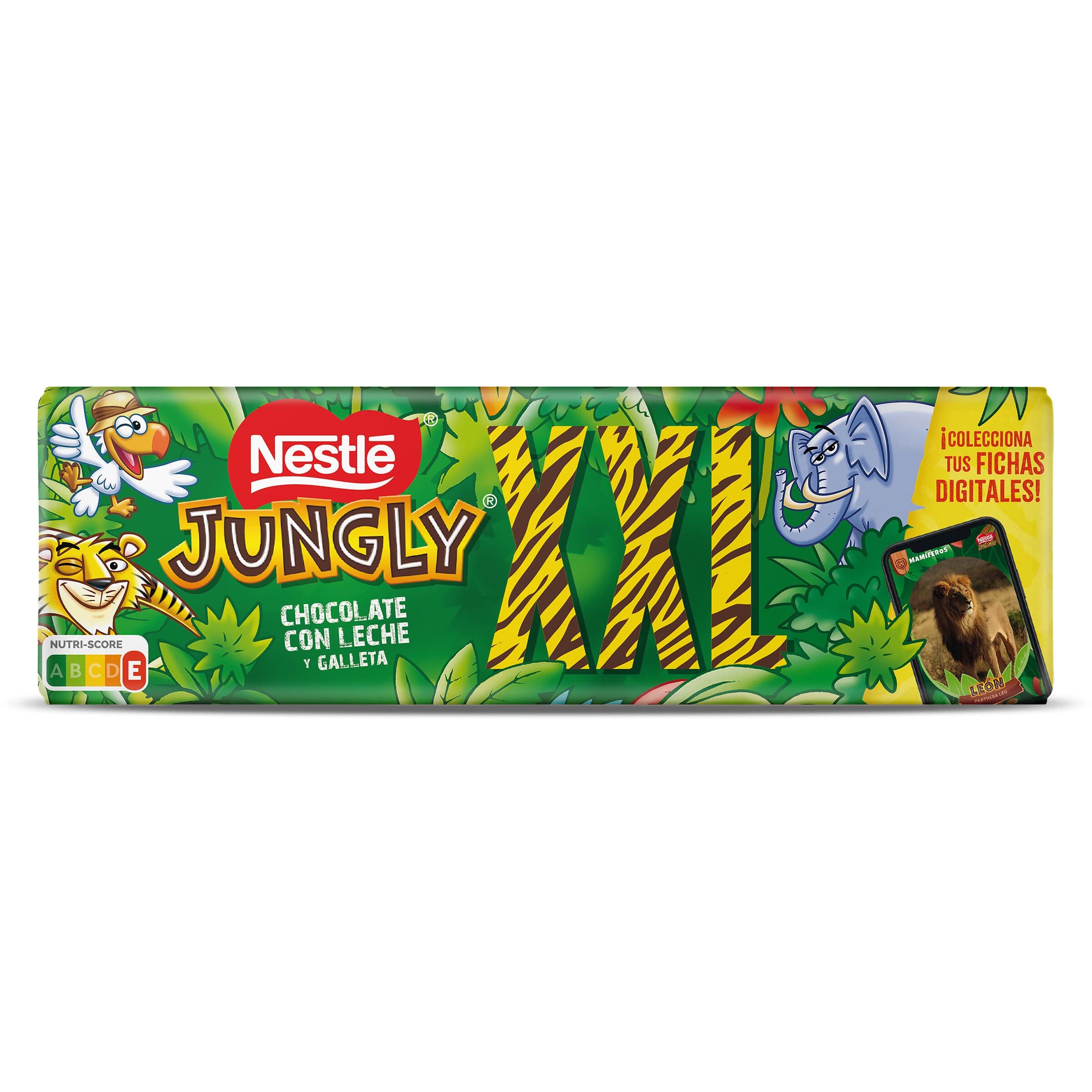 Chocolate con leche y galleta XXL Nestlé Jungly 235 g