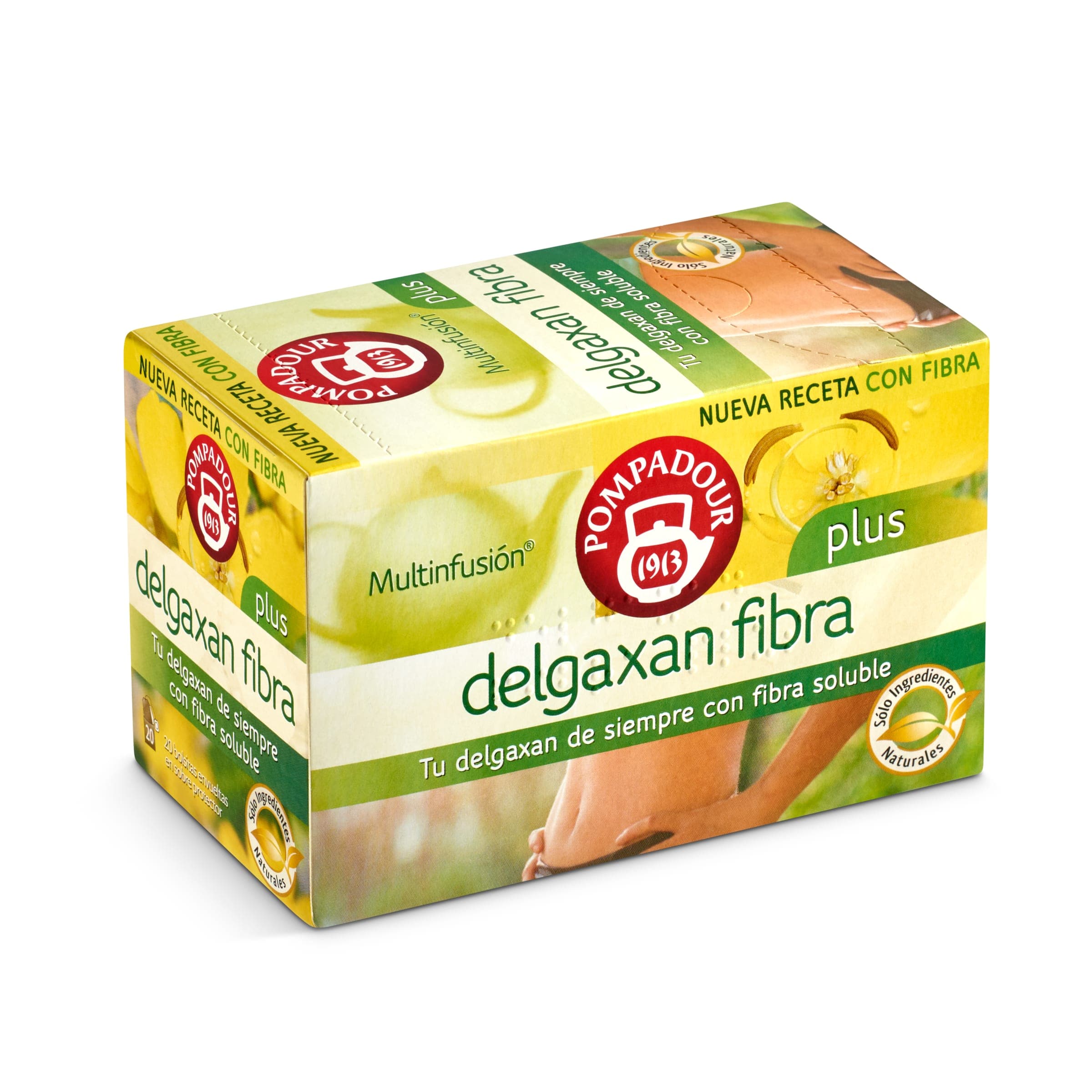 Infusión delgaxan fibra Pompadour 20 unidades