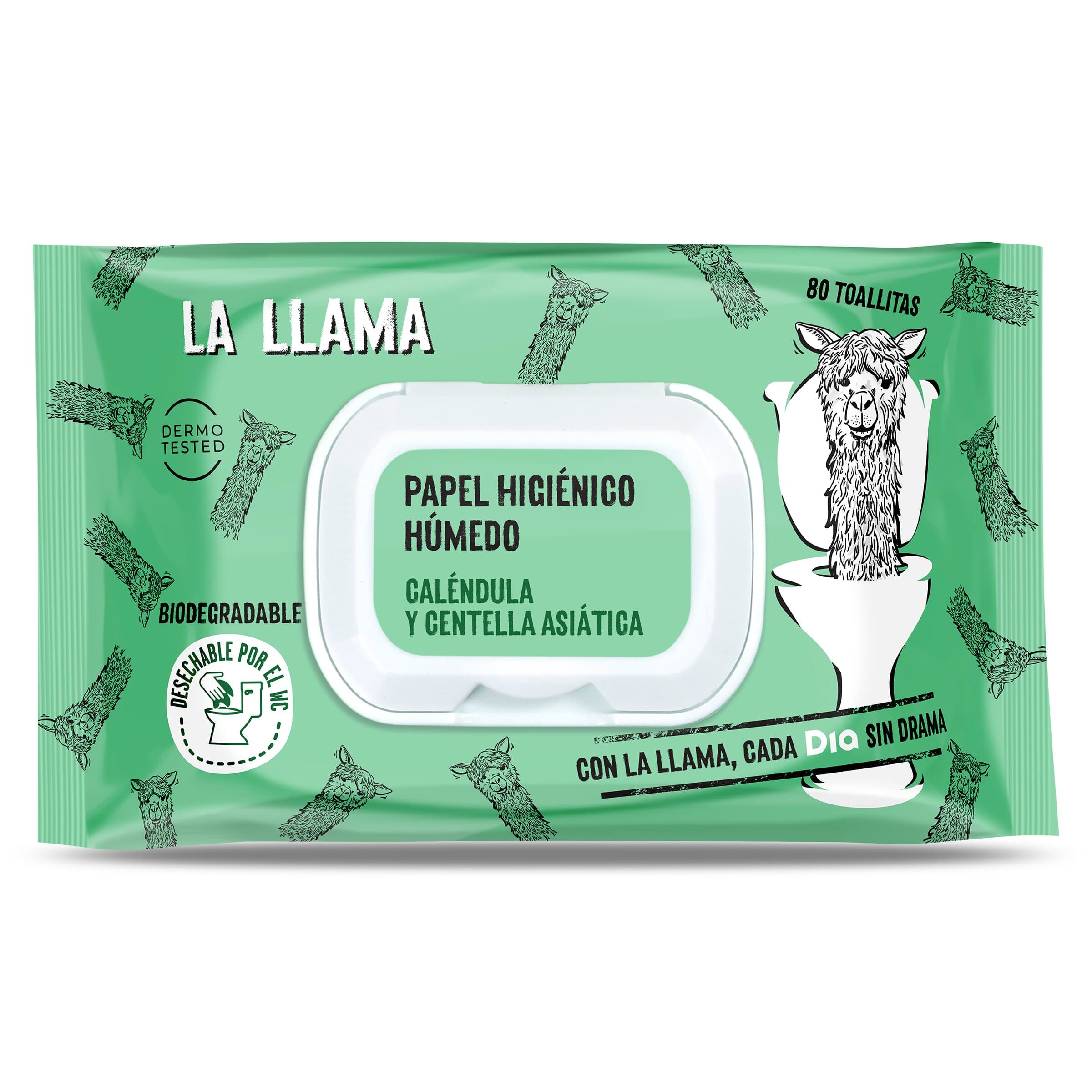 Papel higiénico húmedo WC Fresh La Llama Dia bolsa 80 unidades