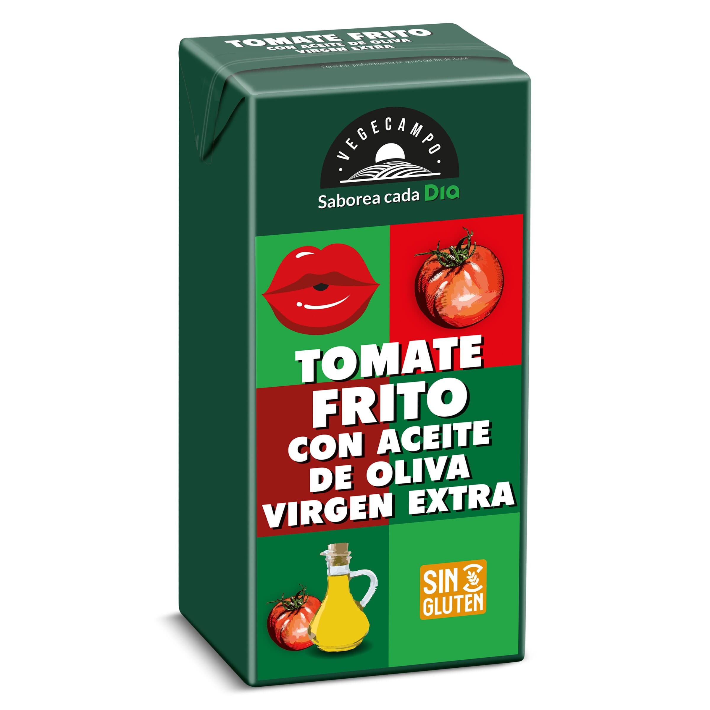 Tomate frito con aceite de oliva Dia Vegecampo 390 g