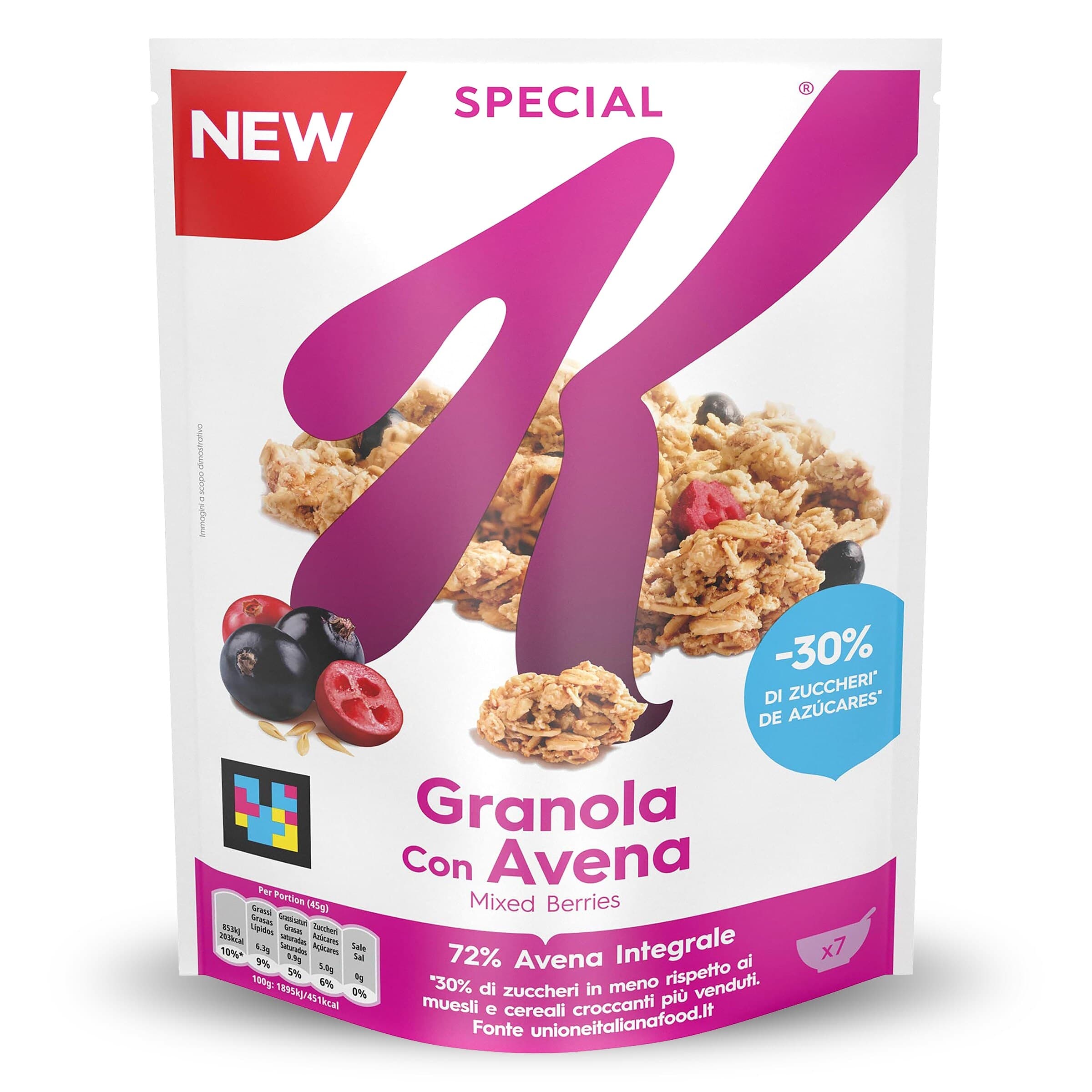Granola con avena mixed berries Kellogg's Special K  320 g