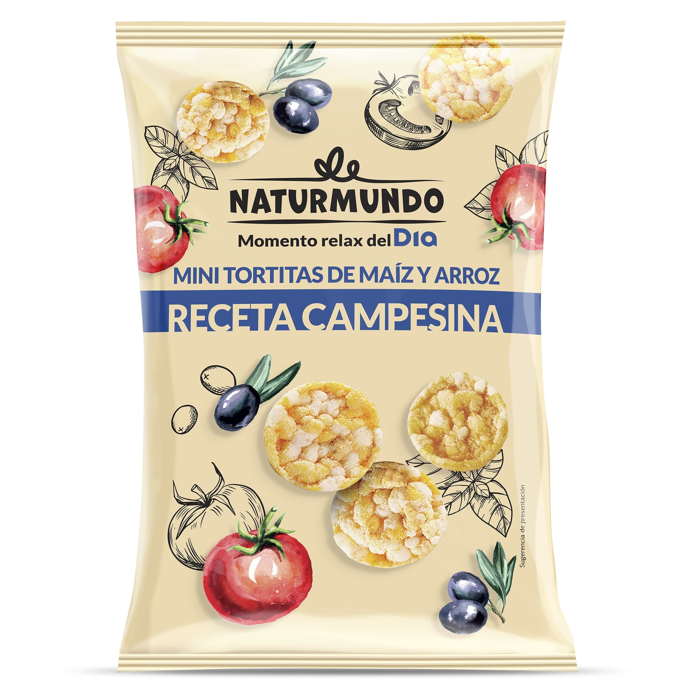 Mini tortitas sabor campesina Dia Naturmundo bolsa 75 g