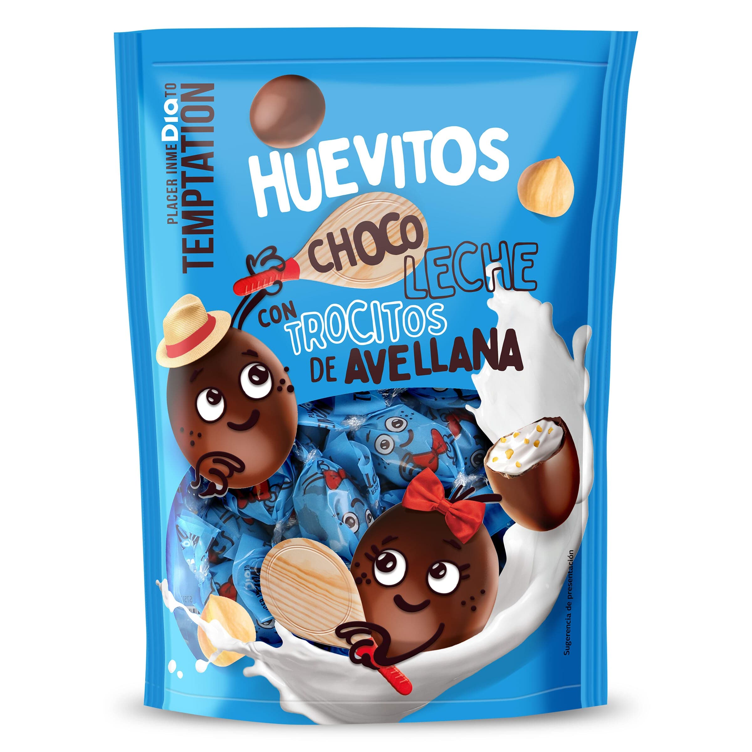 Mini huevos de chocolate rellenos Dia Temptation bolsa 150 g