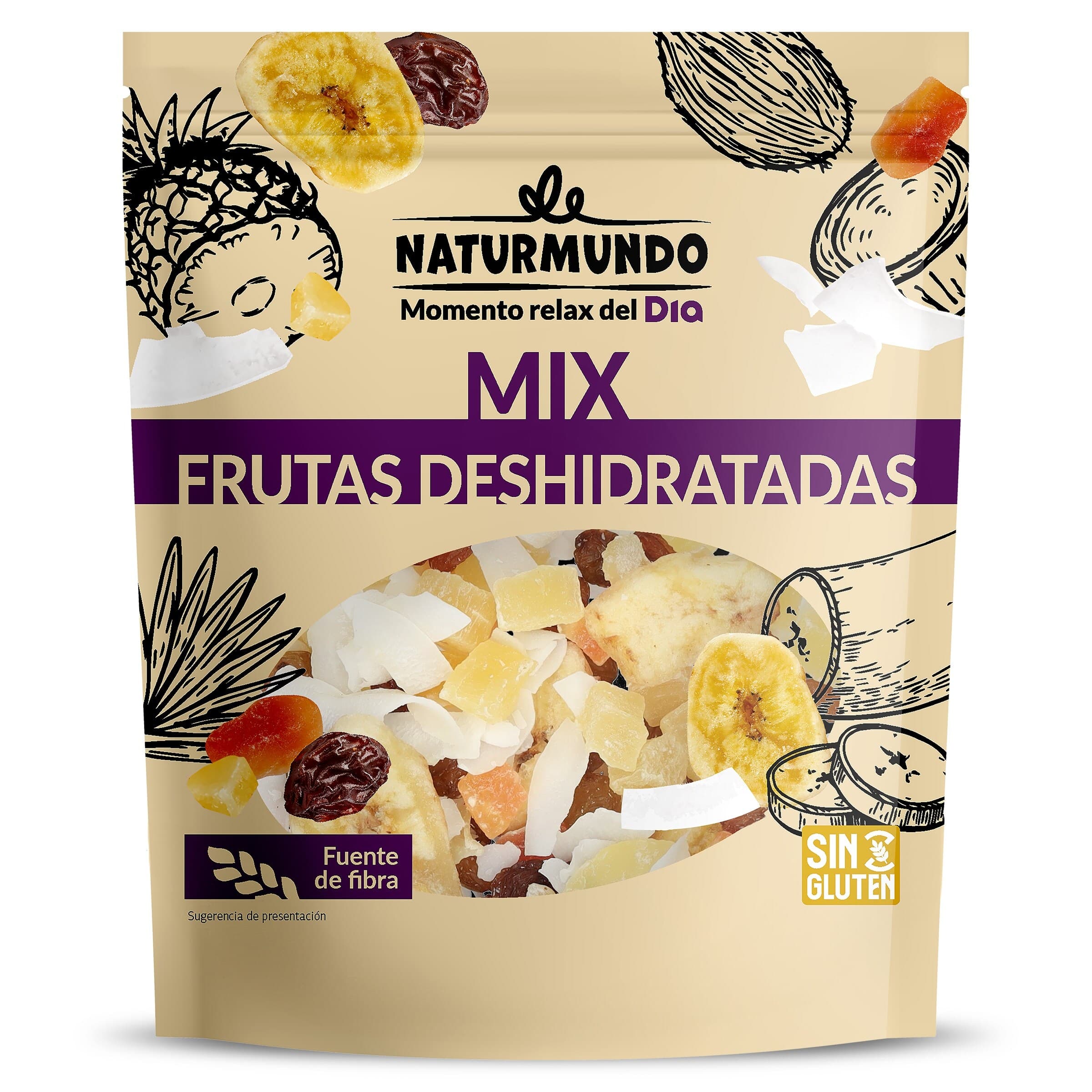 Mix de frutas deshidratadas Dia Naturmundo 200 g