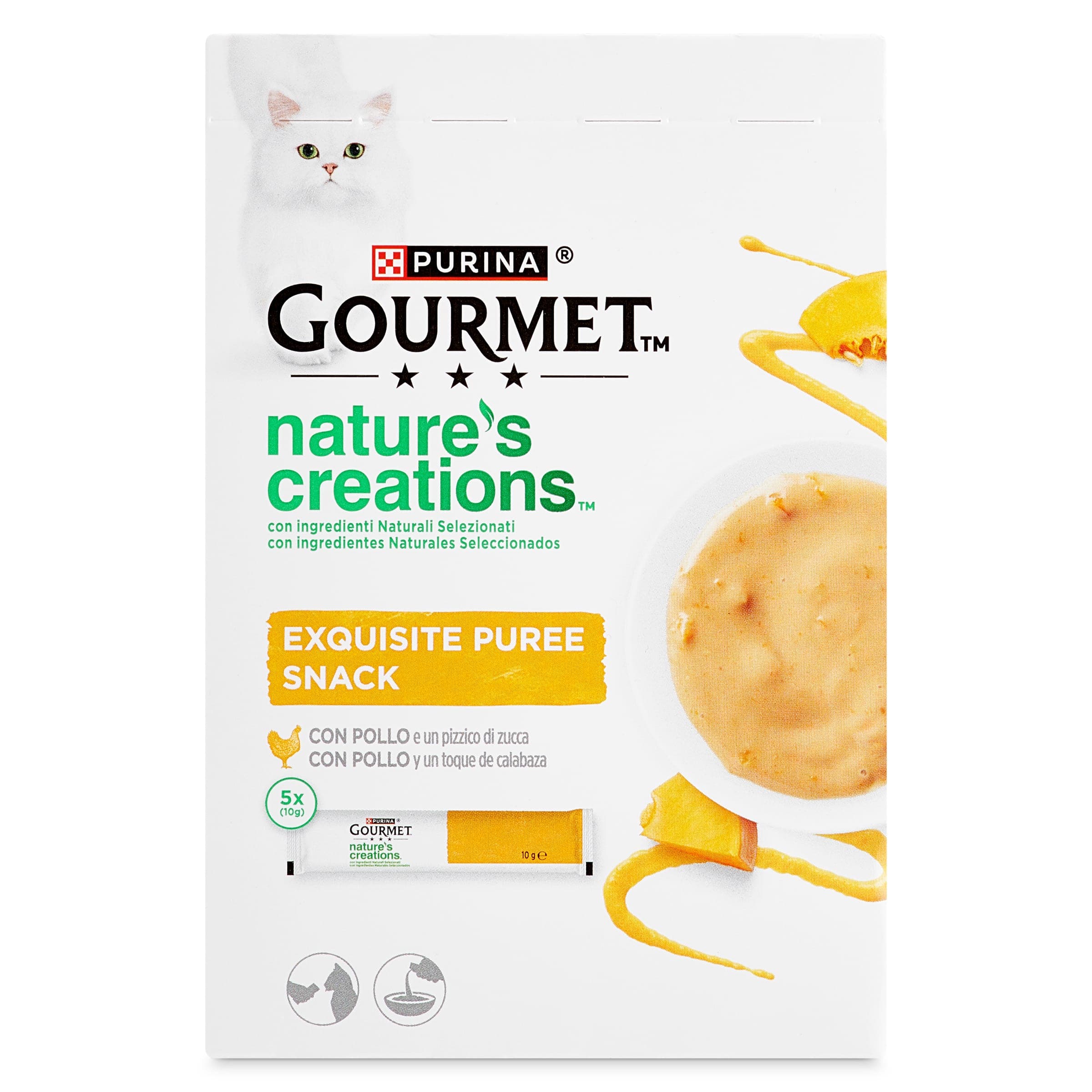 Snack para gatos con pollo y calabaza Nestlé caja 50 g