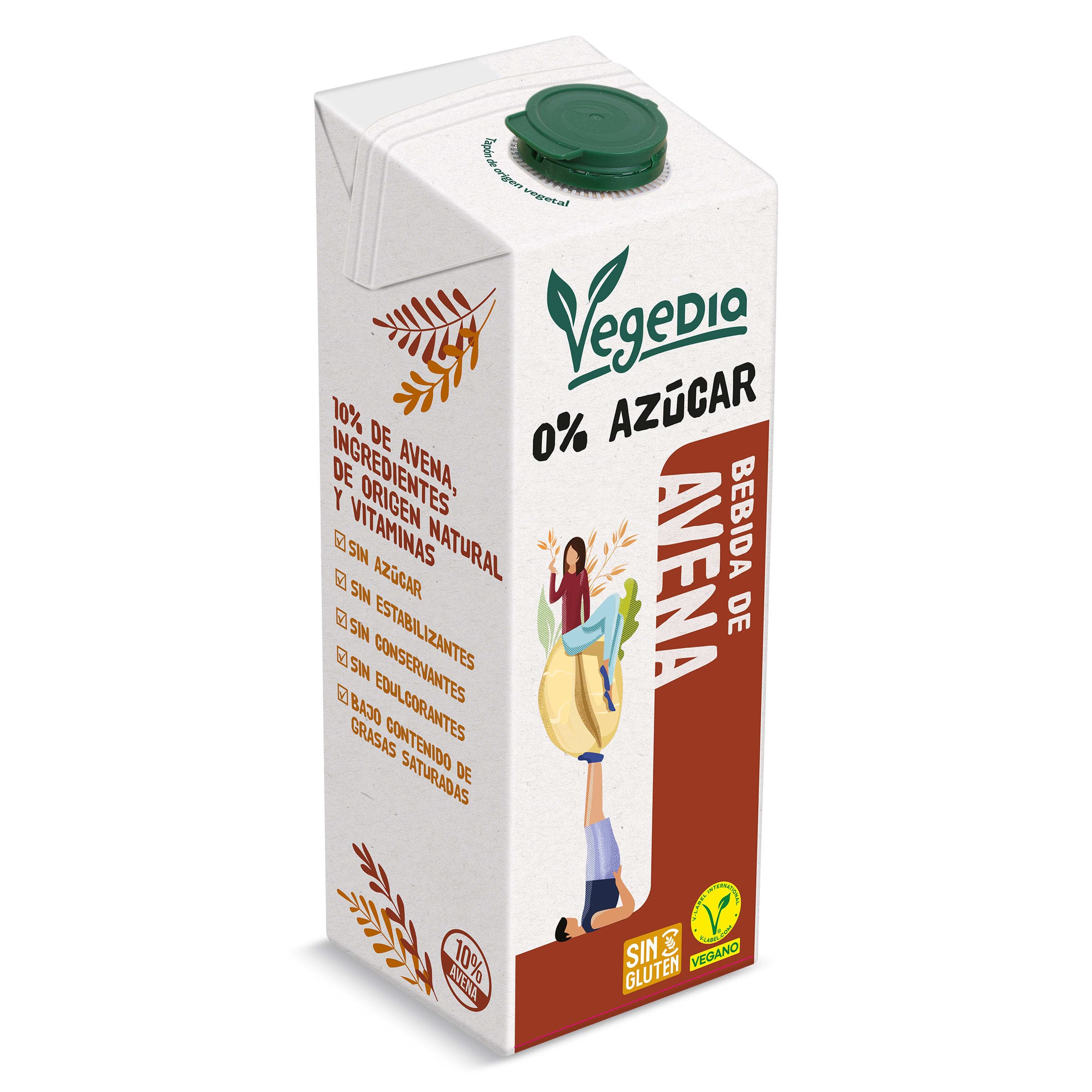 Bebida de avena 0% azúcares Dia Vegedia 1 L