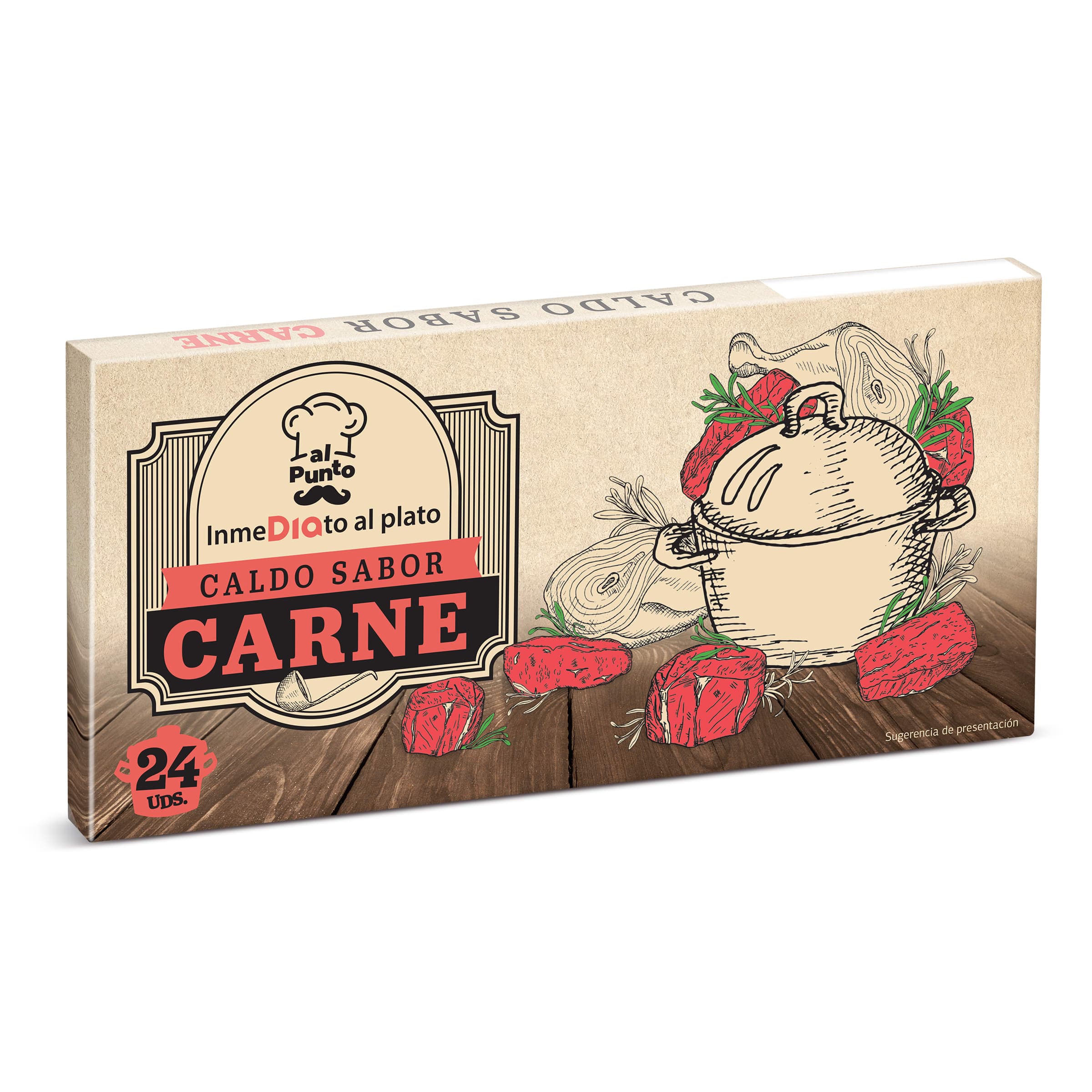 Pastillas de caldo de carne Dia Al Punto 24 unidades