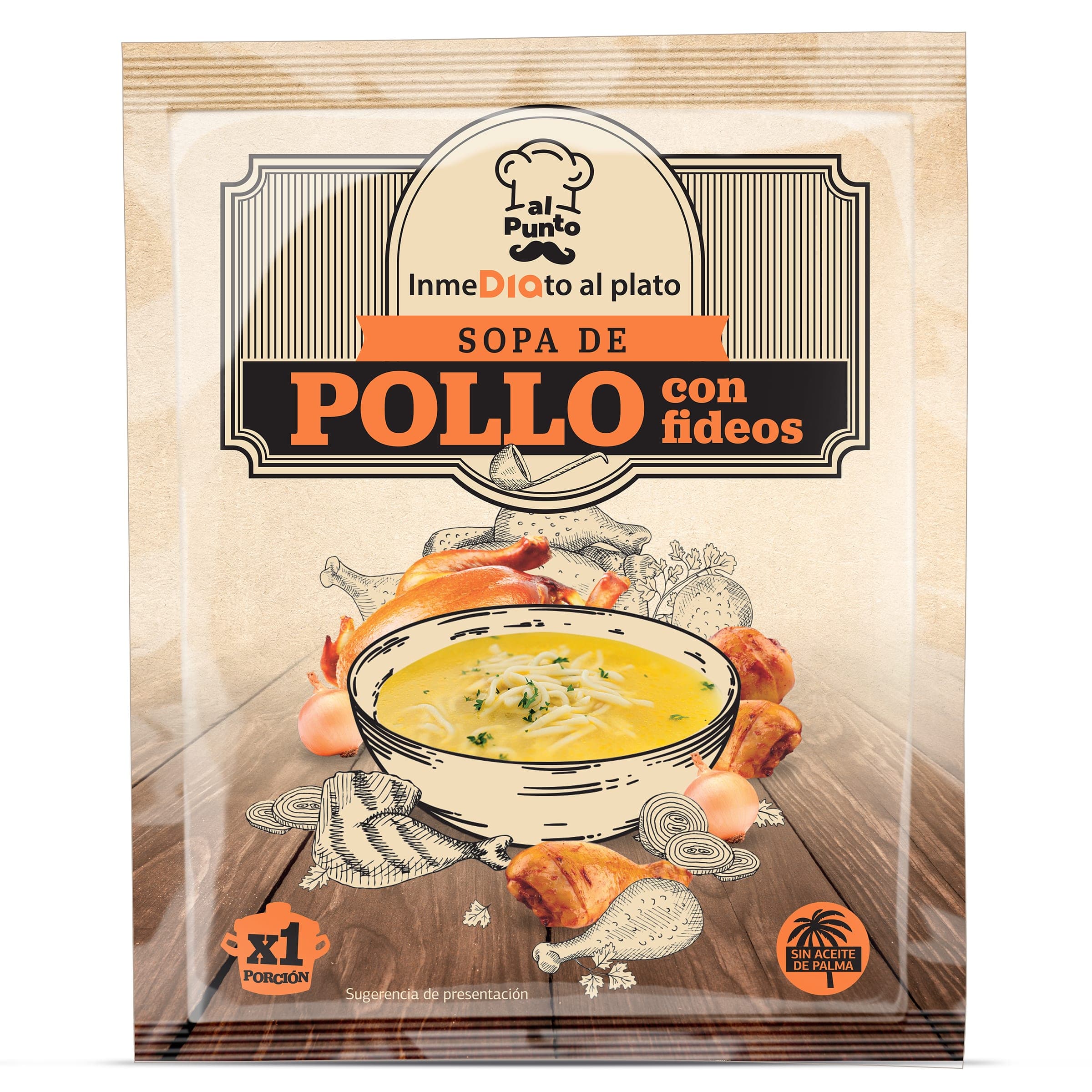 Sopa de pollo con fideos Dia Al Punto 71 g