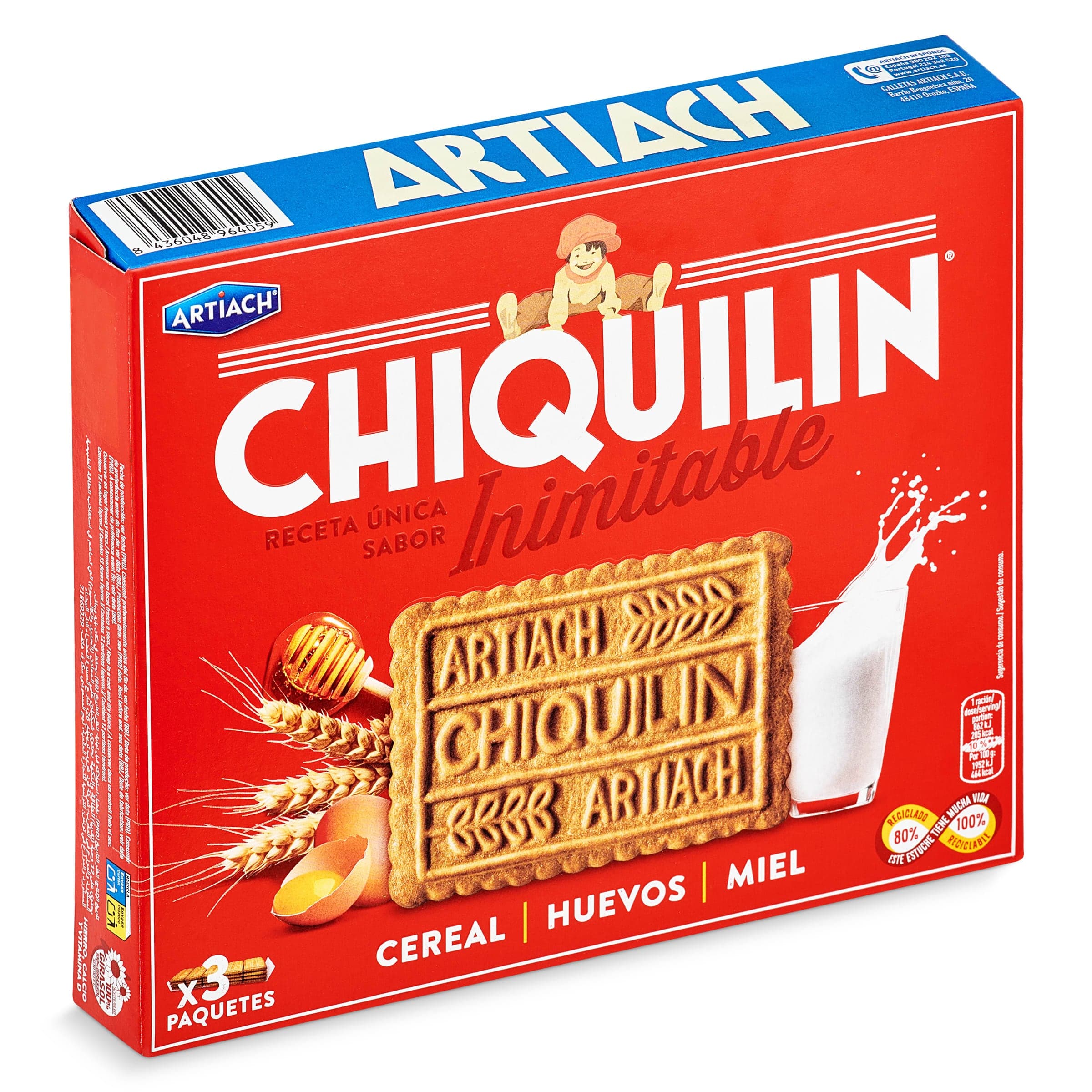 Galletas de desayuno Artiach Chiquilin caja 525 g