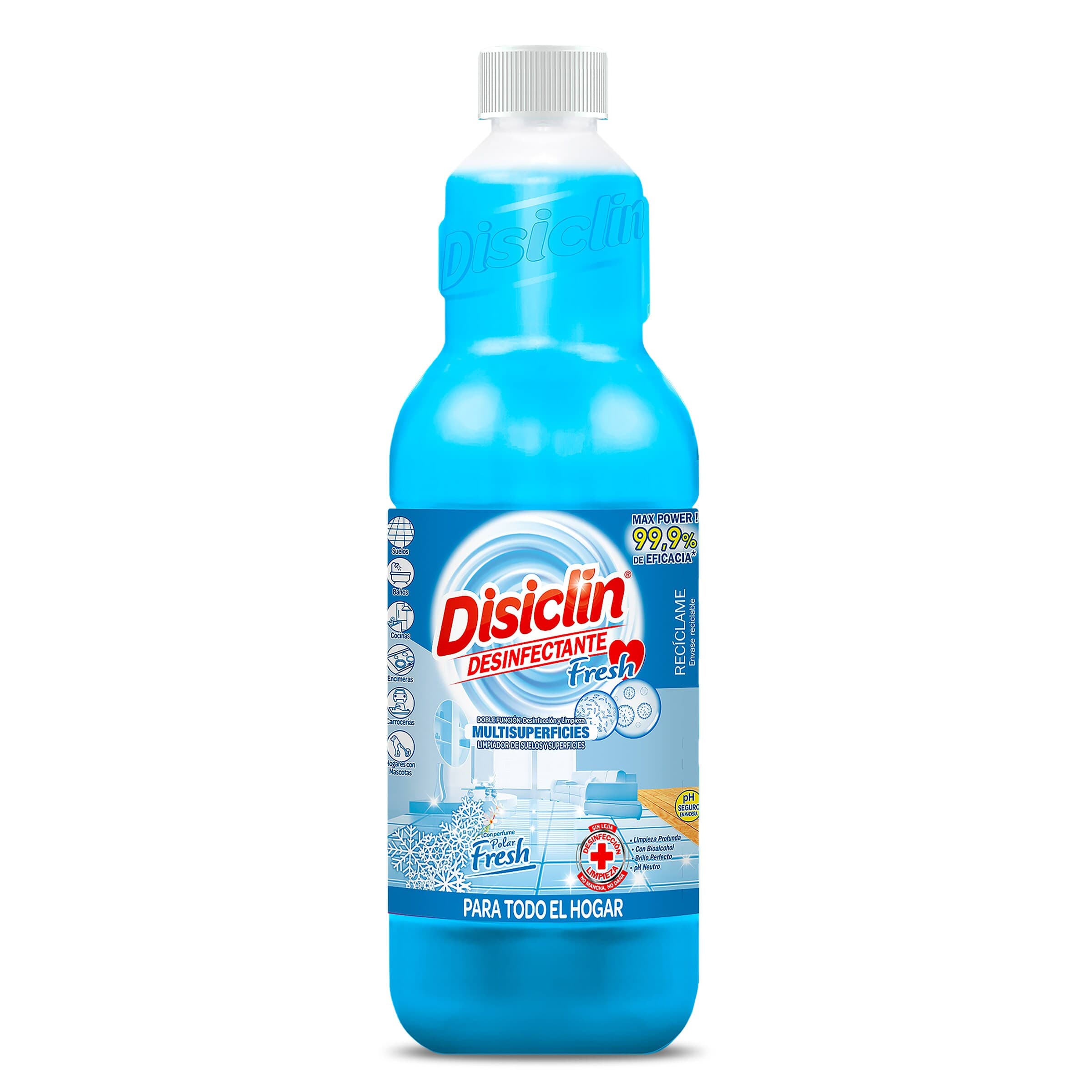 Limpiador multiusos desinfectante polar fresh Disiclin botella 1 L