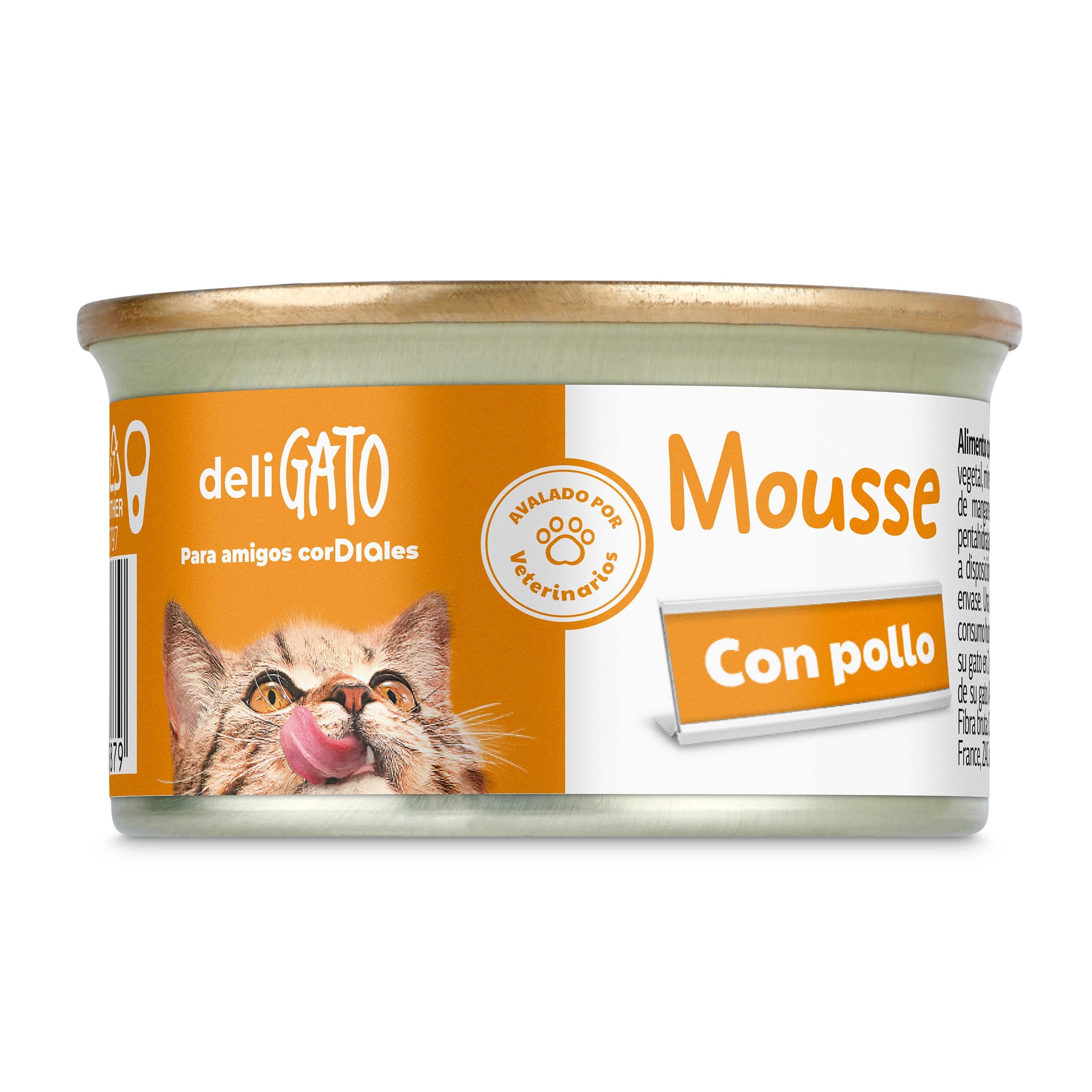 Mousse para gatos con pollo Deligato de Dia lata 85 g